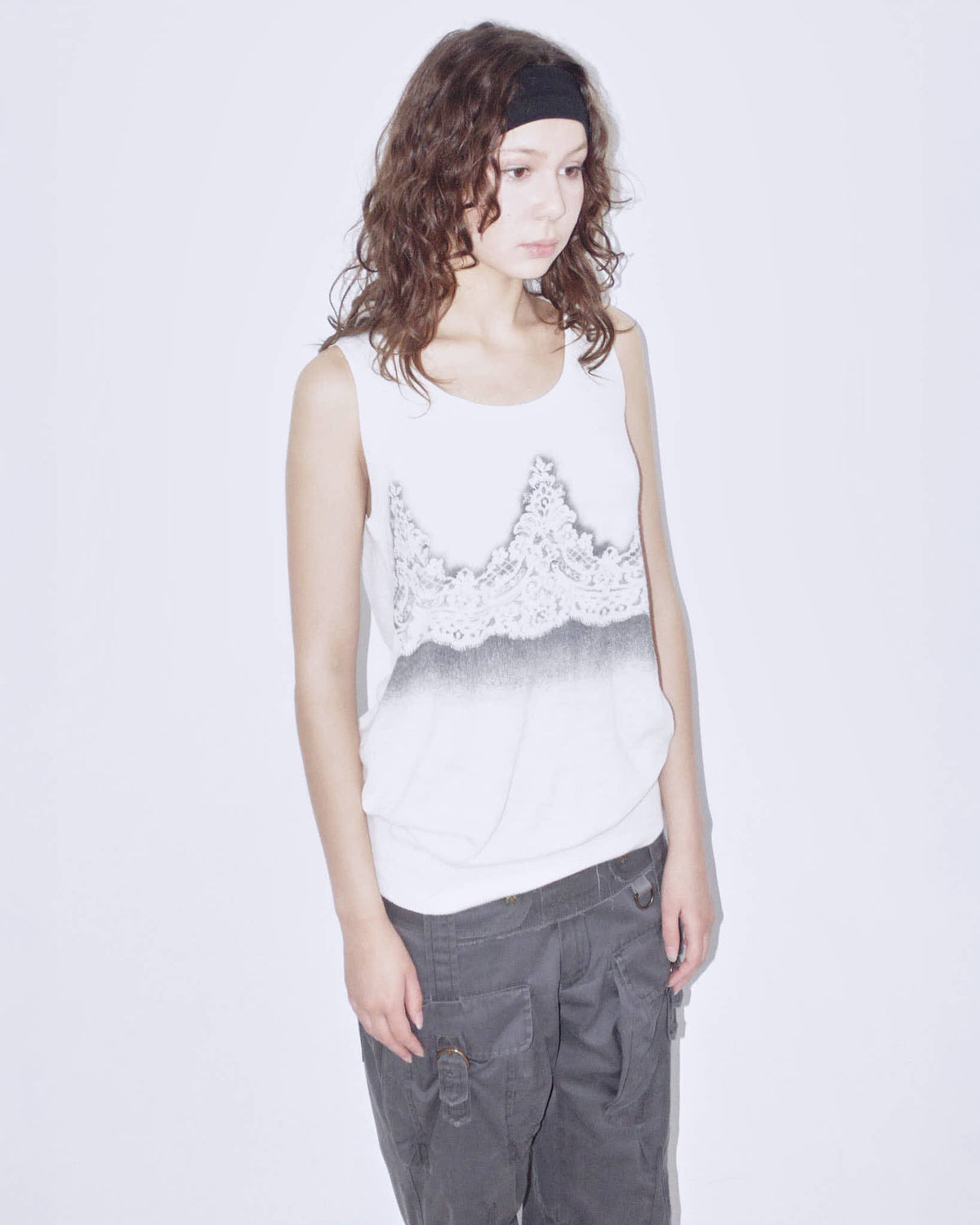 trompe l’oeil knitted top