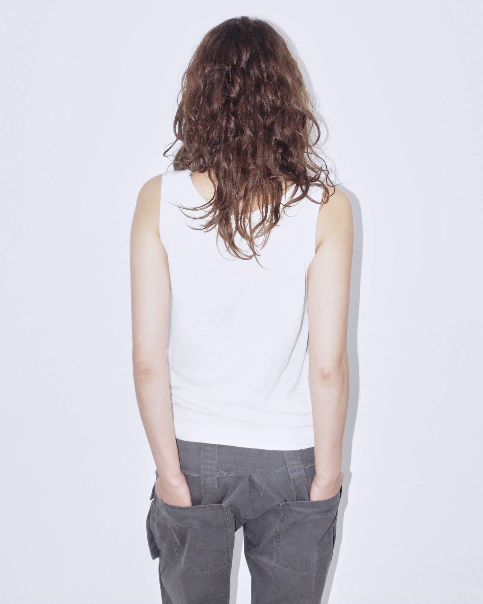trompe l’oeil knitted top