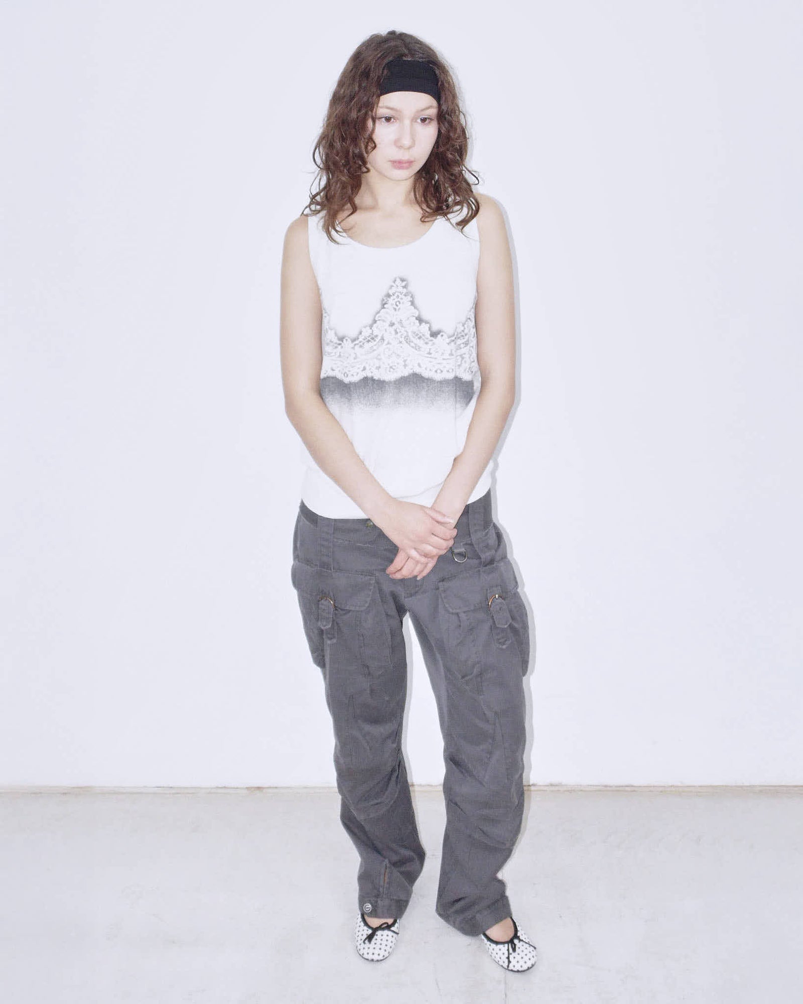 trompe l’oeil knitted top