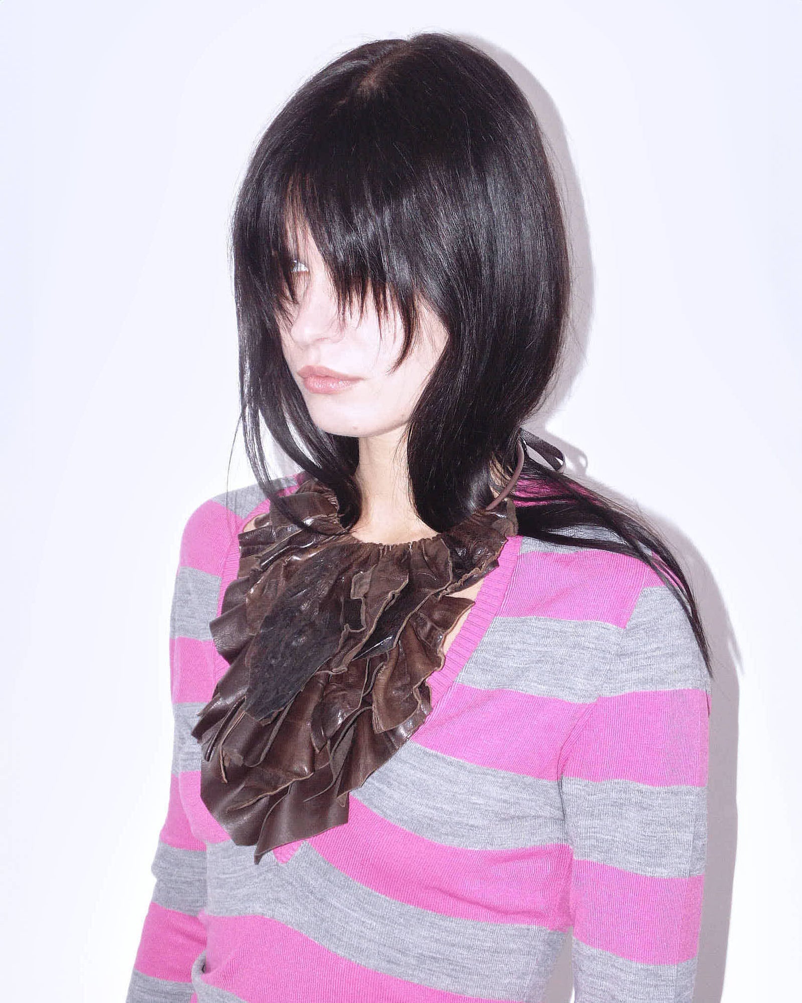 brown leather necklace