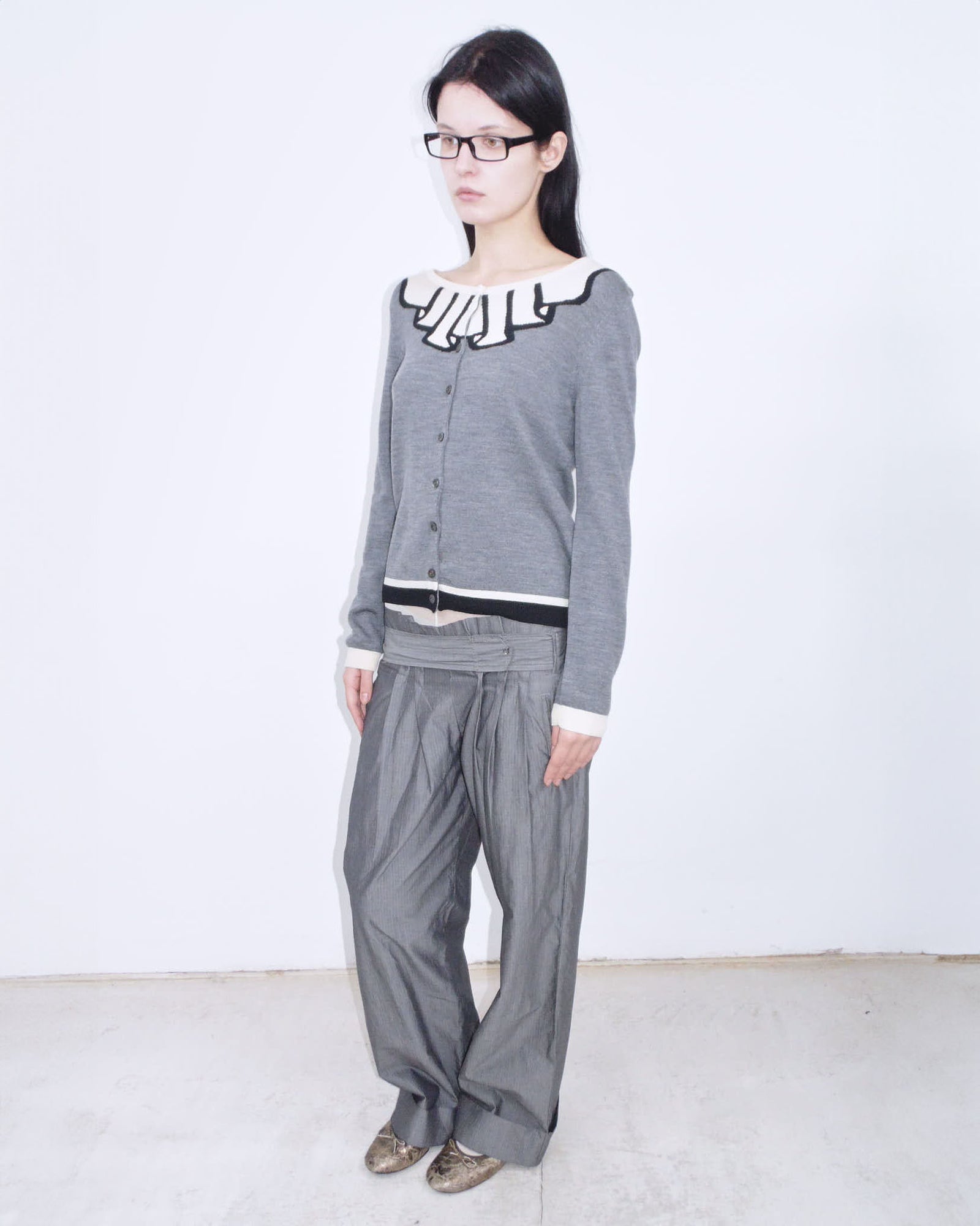 moschino wool knit cardigan