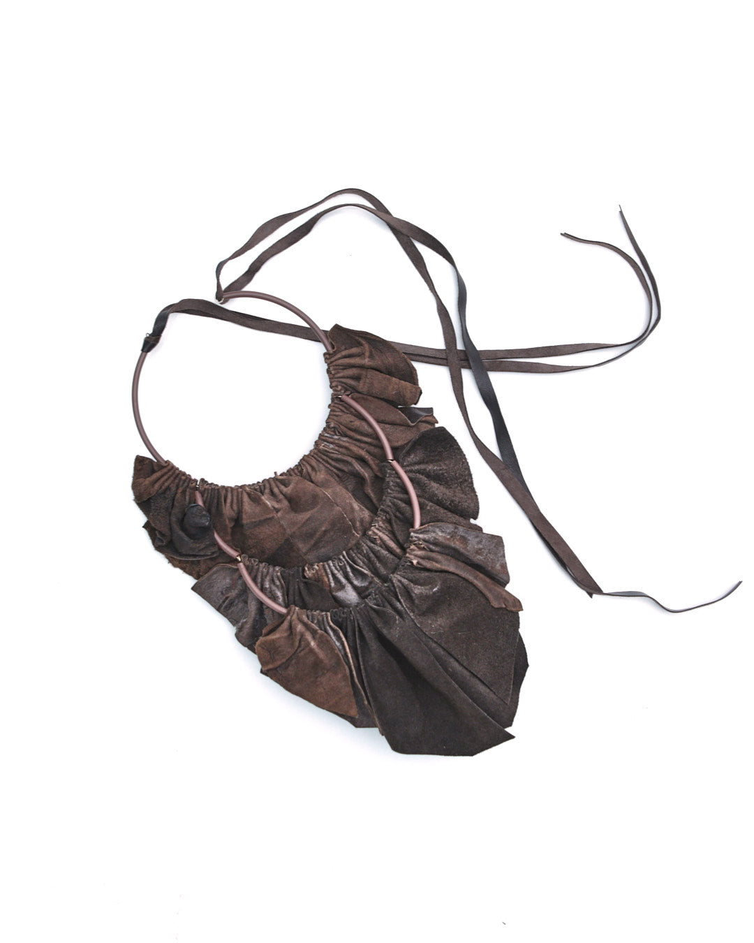 brown leather necklace