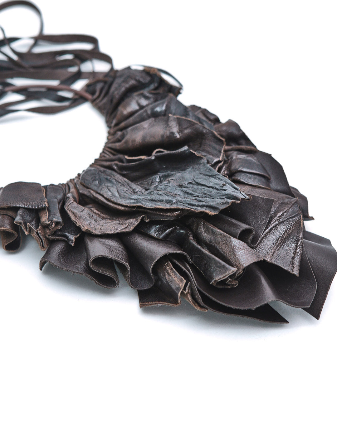 brown leather necklace