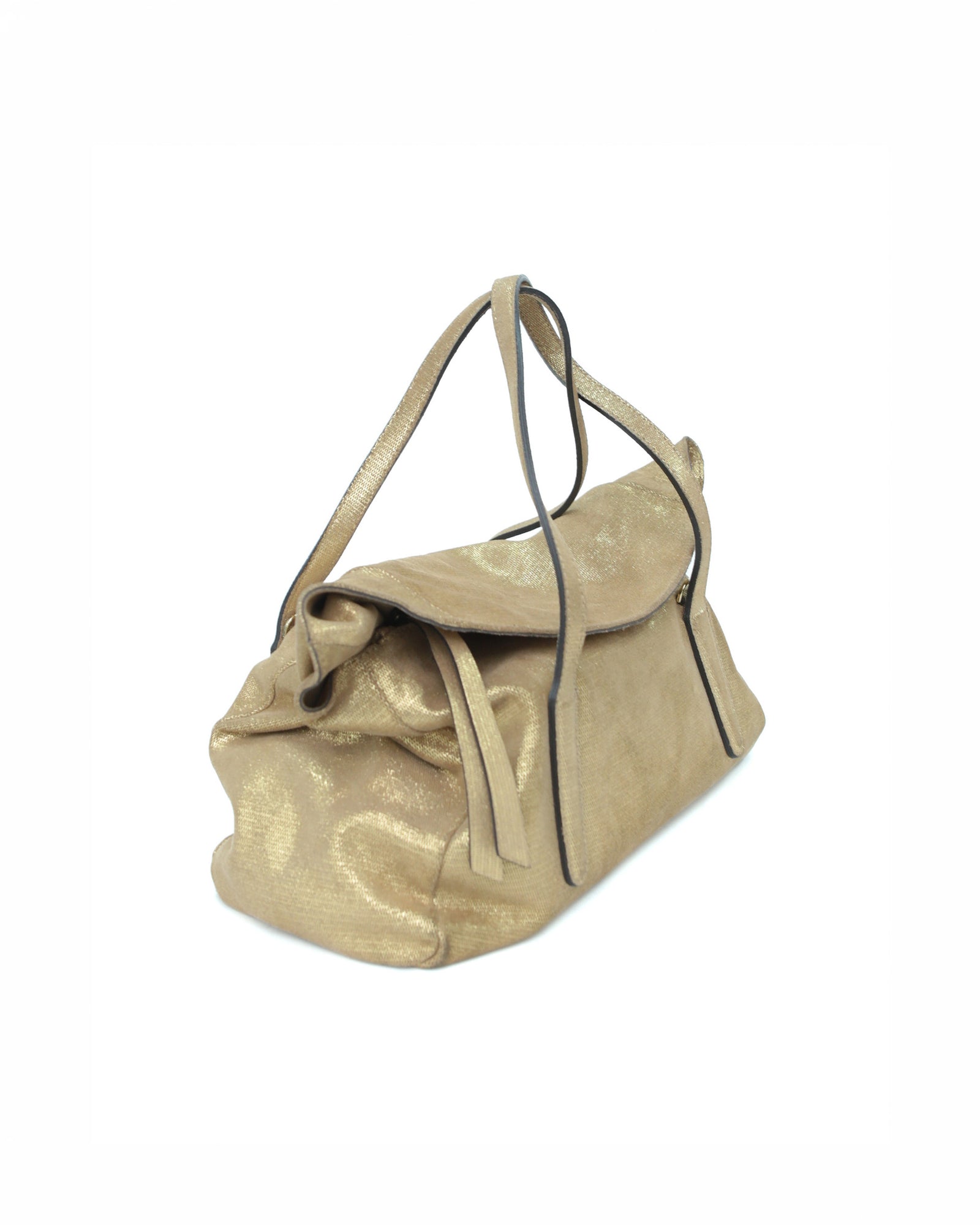 maxi golden flap bag