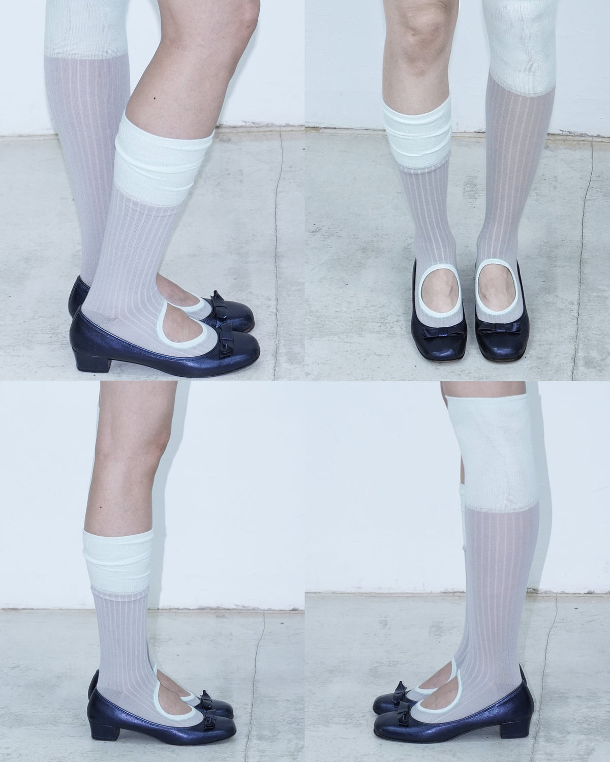 ribbed circle socks