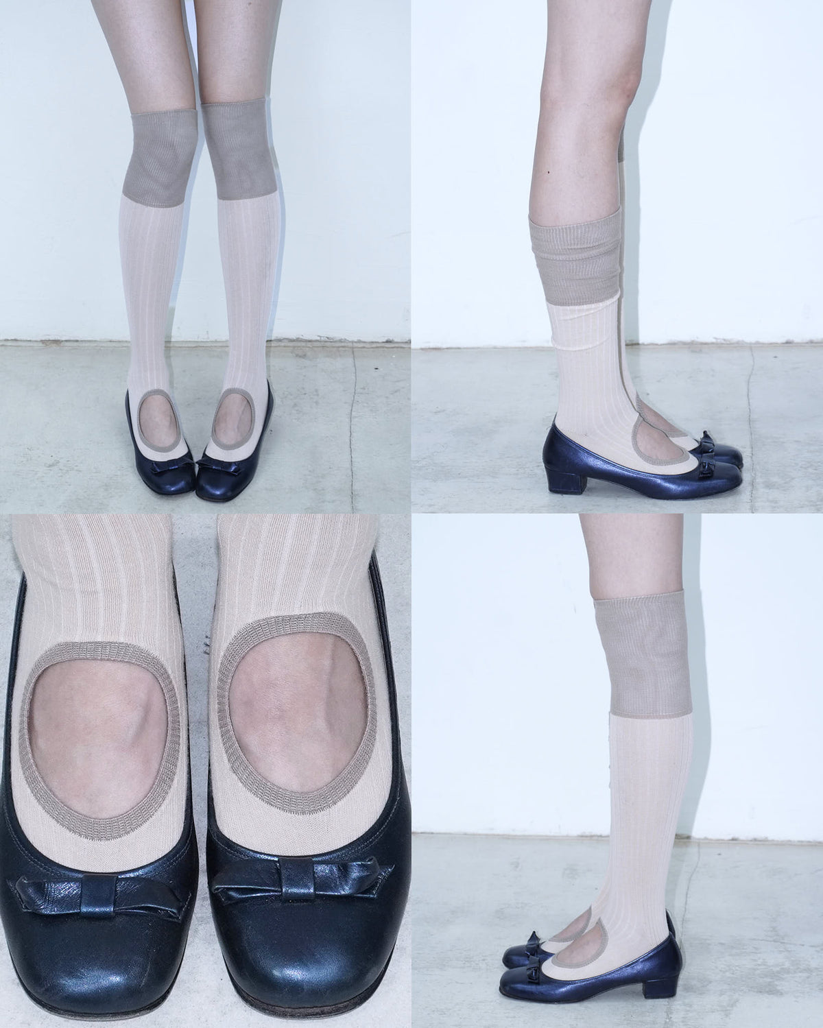 ribbed circle socks