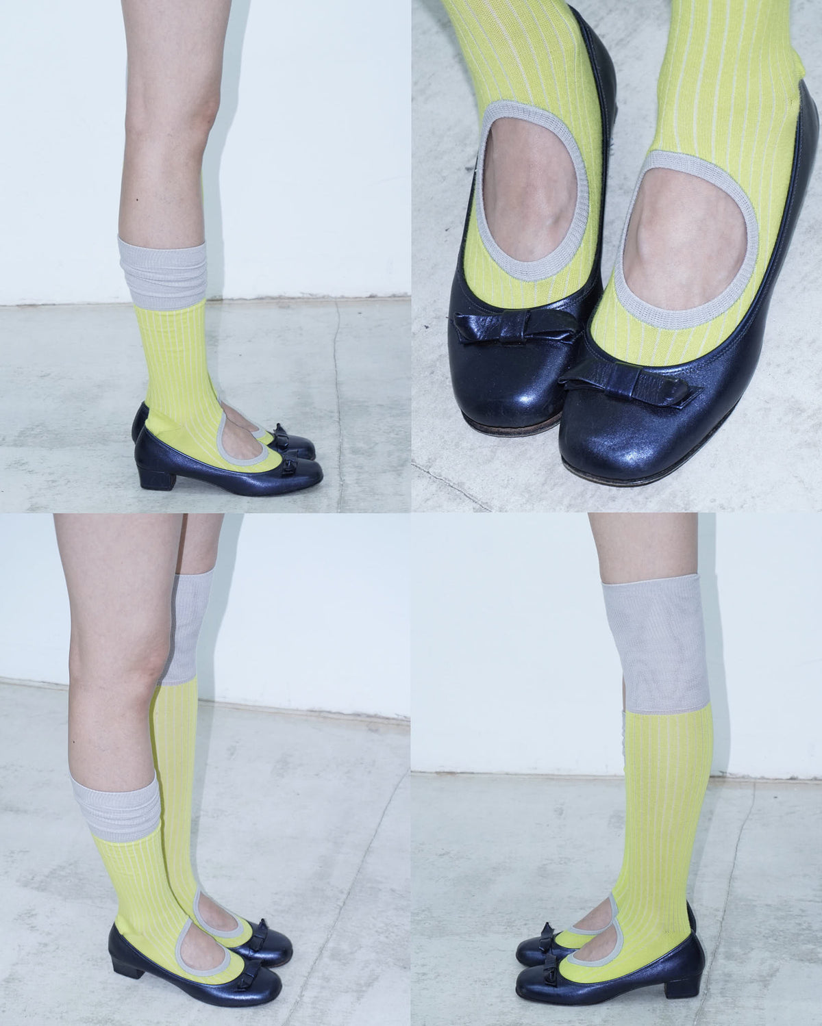 ribbed circle socks