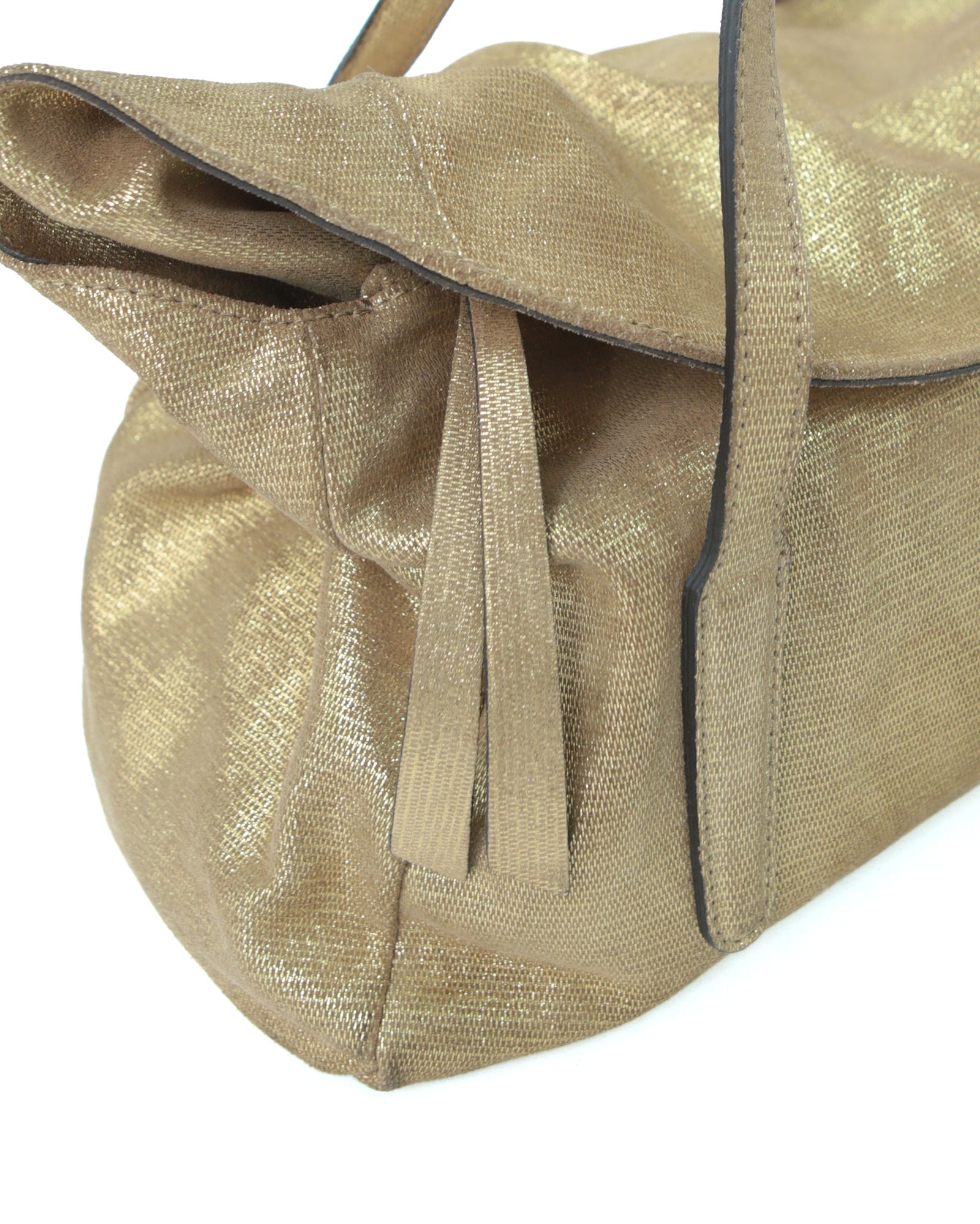 maxi golden flap bag