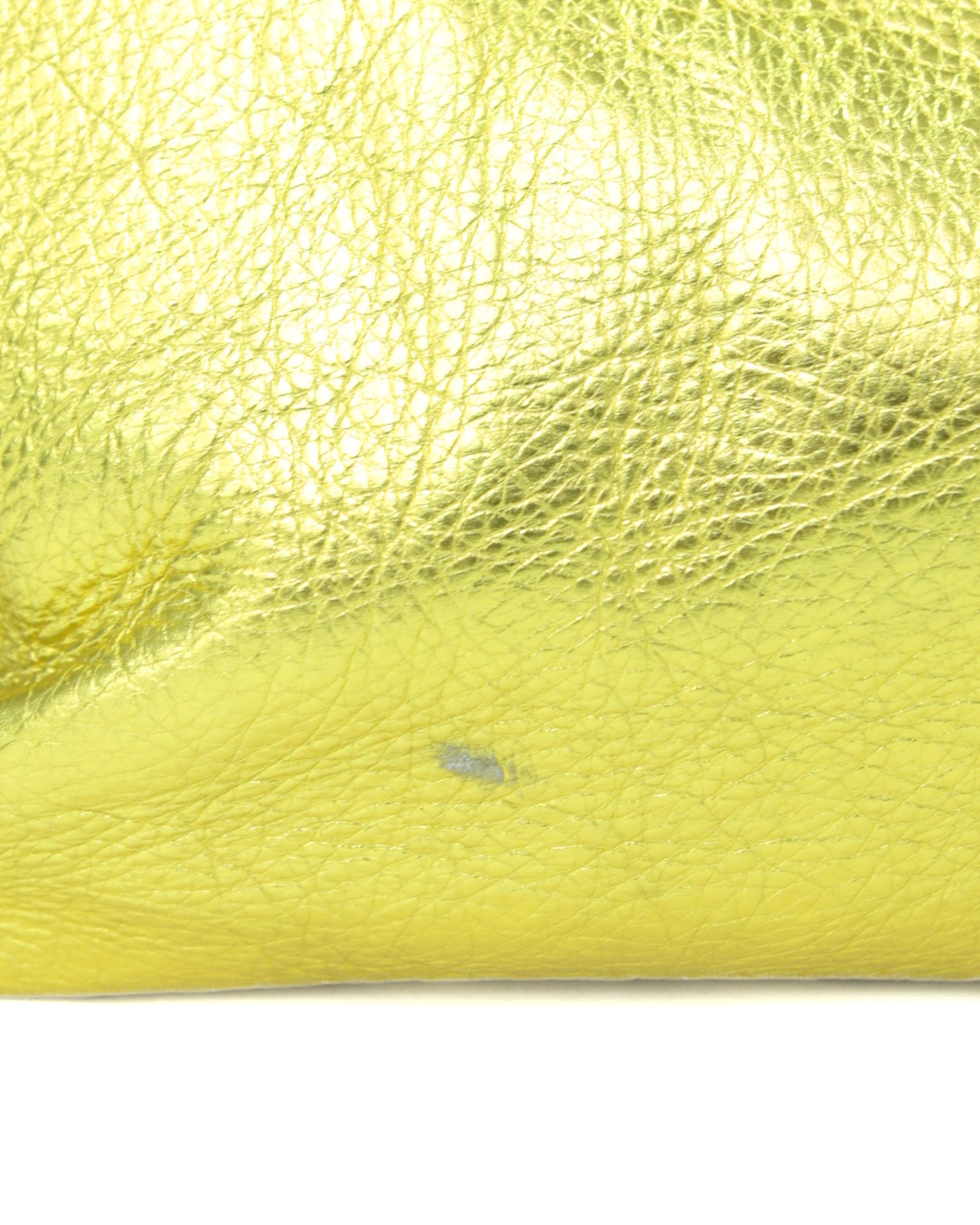 golden zipper leather bag