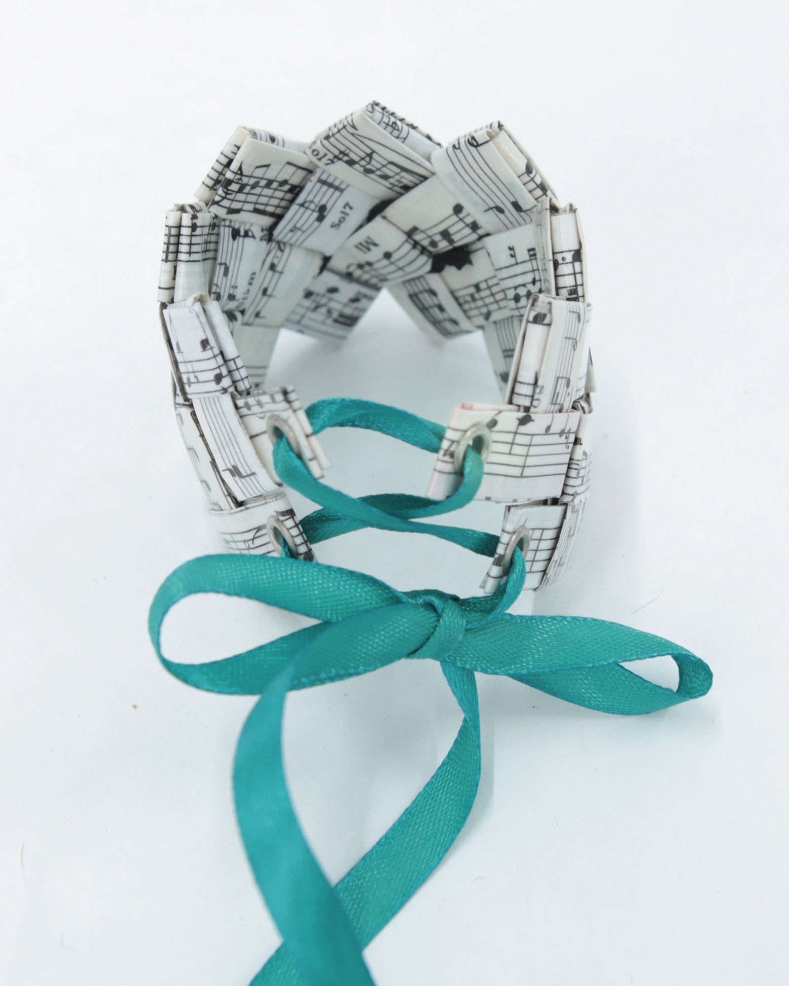 music note paper bracelet
