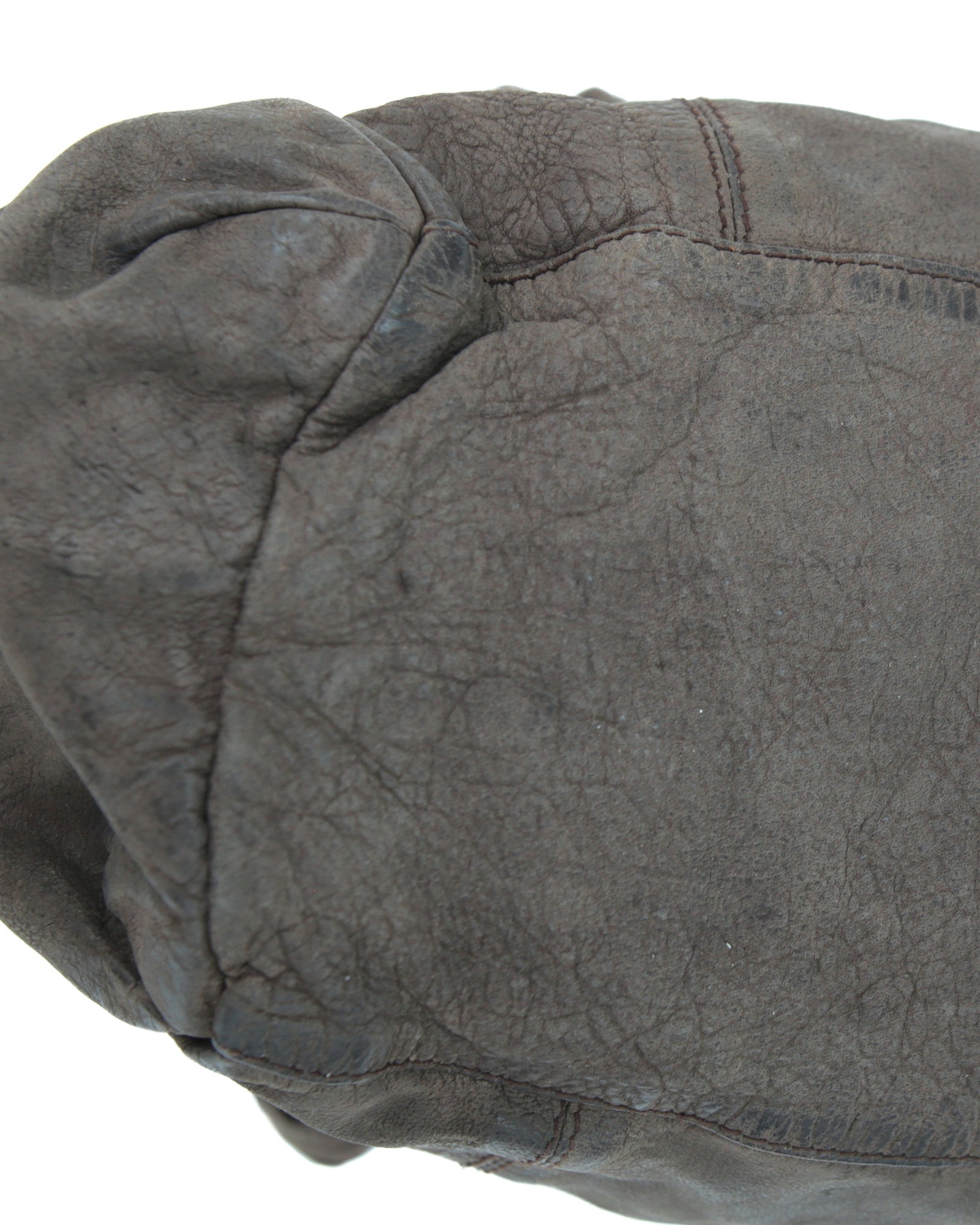 medium cold brown soft distressed bag