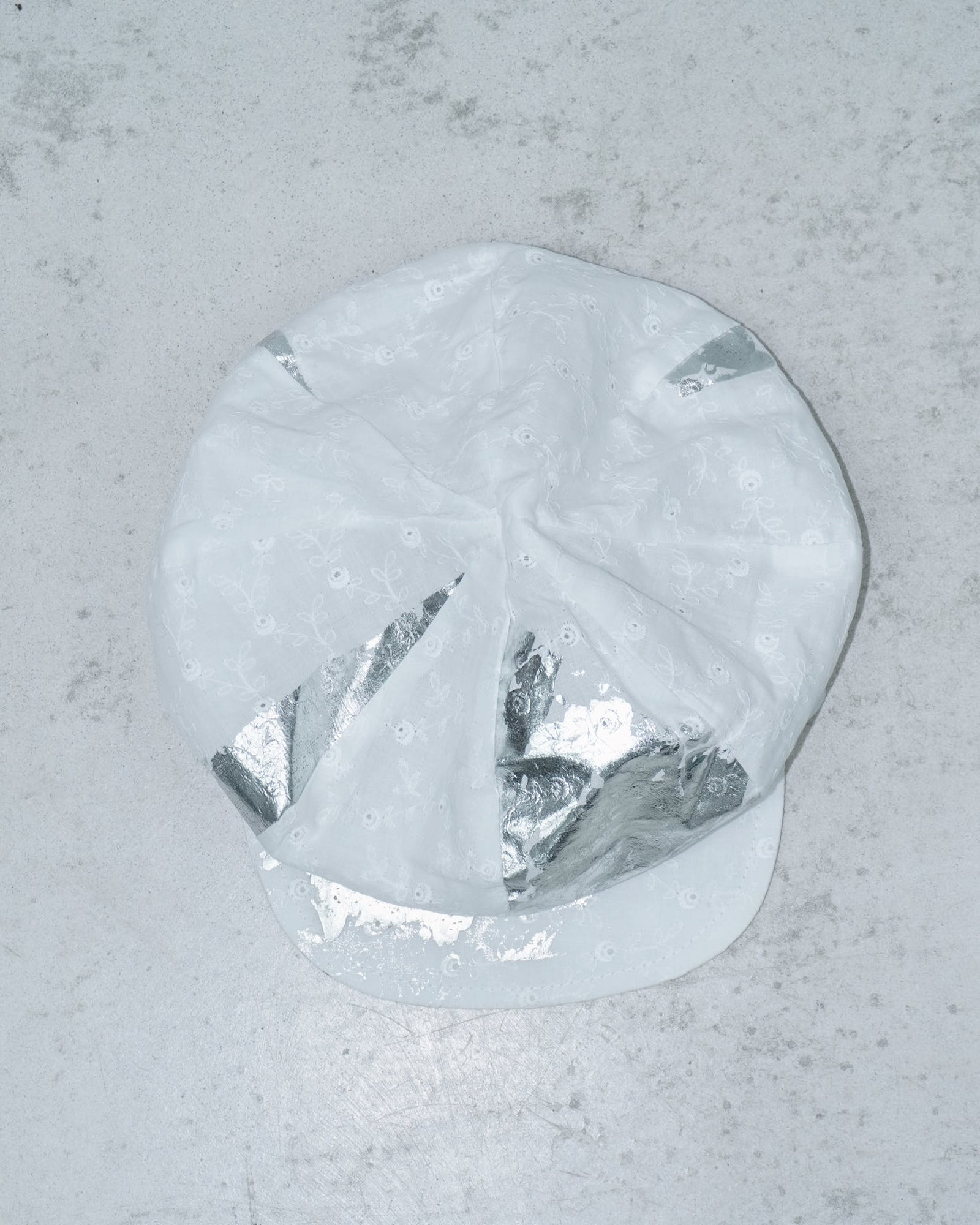 white pizzo visor hat