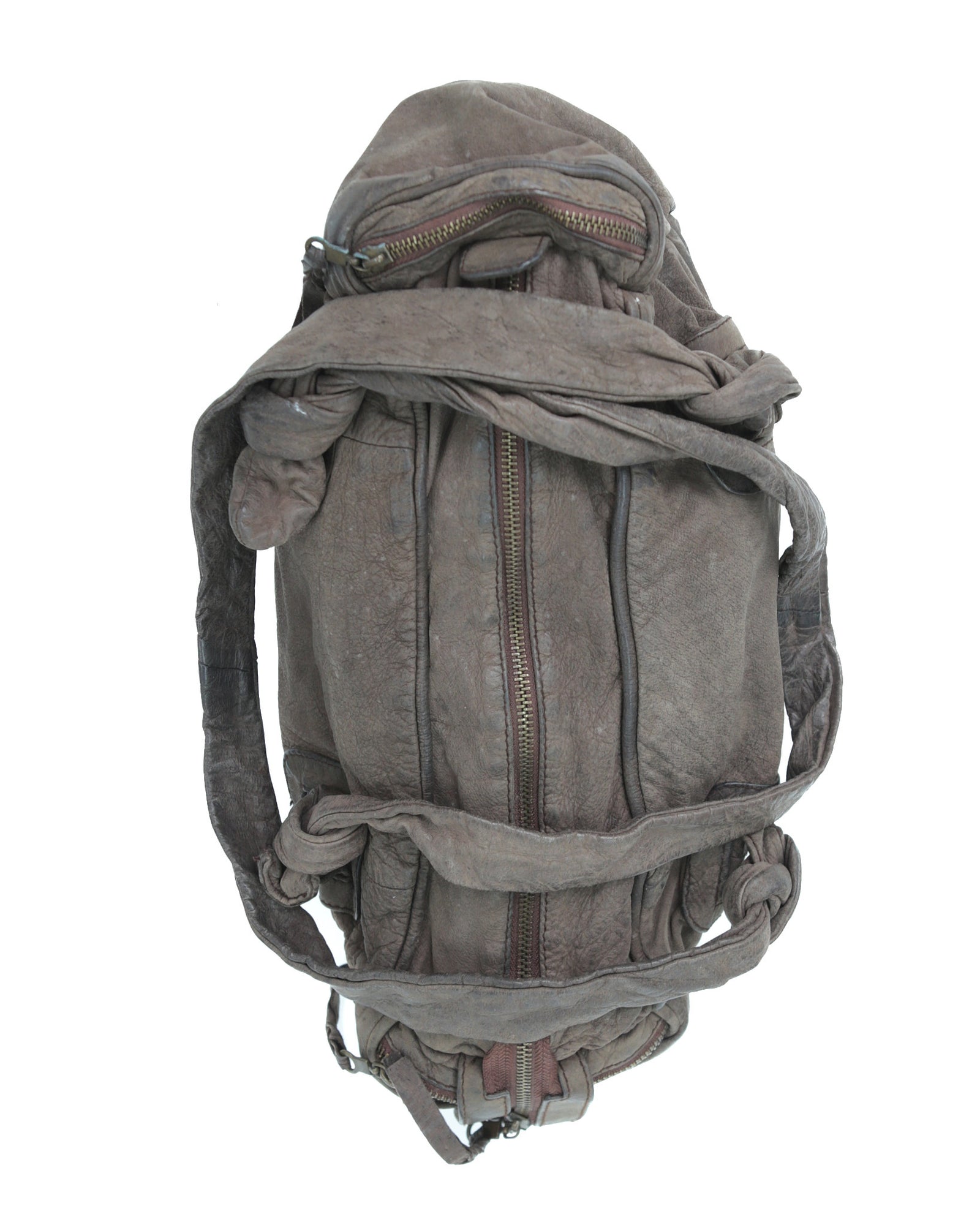 medium cold brown soft distressed bag