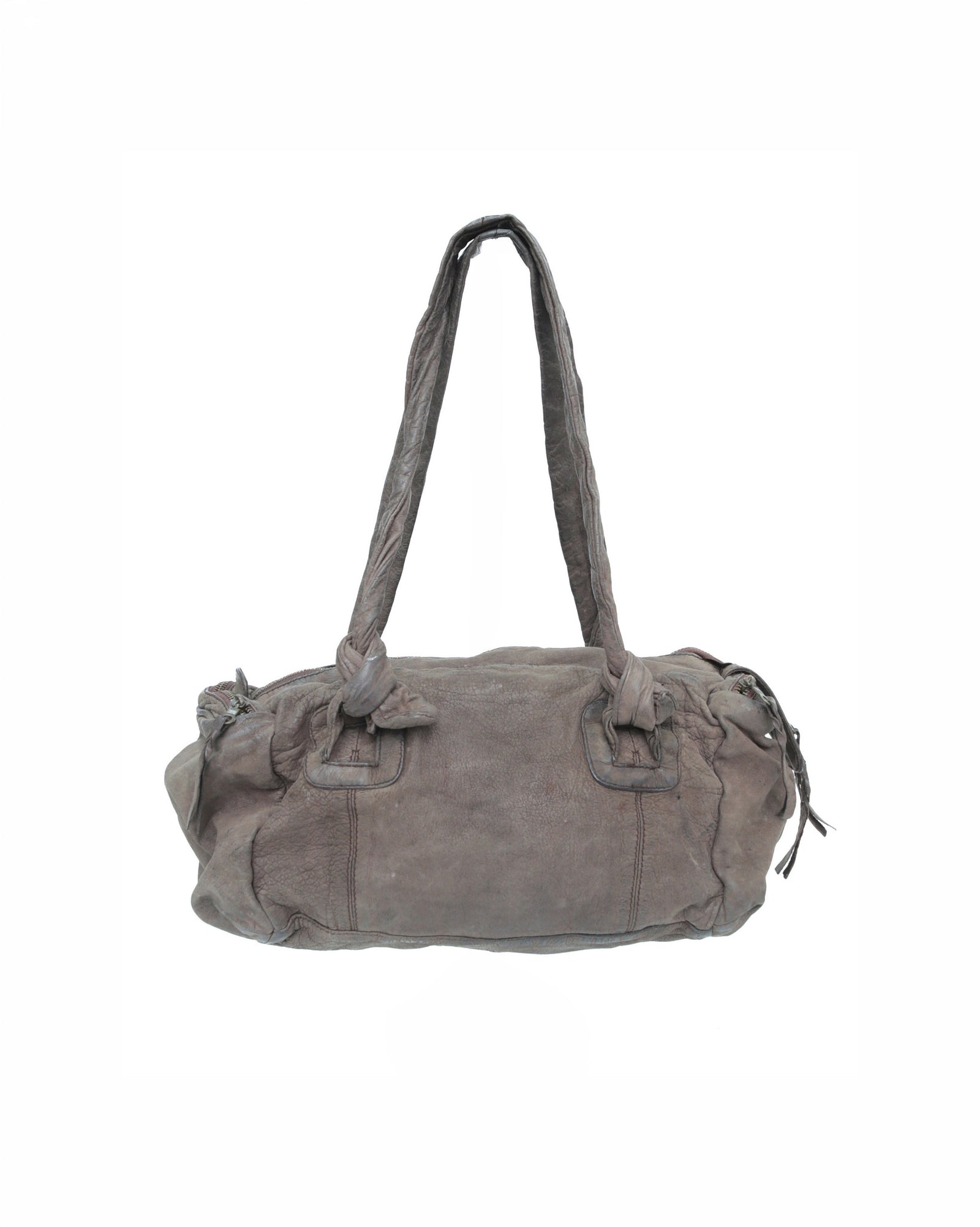 medium cold brown soft distressed bag