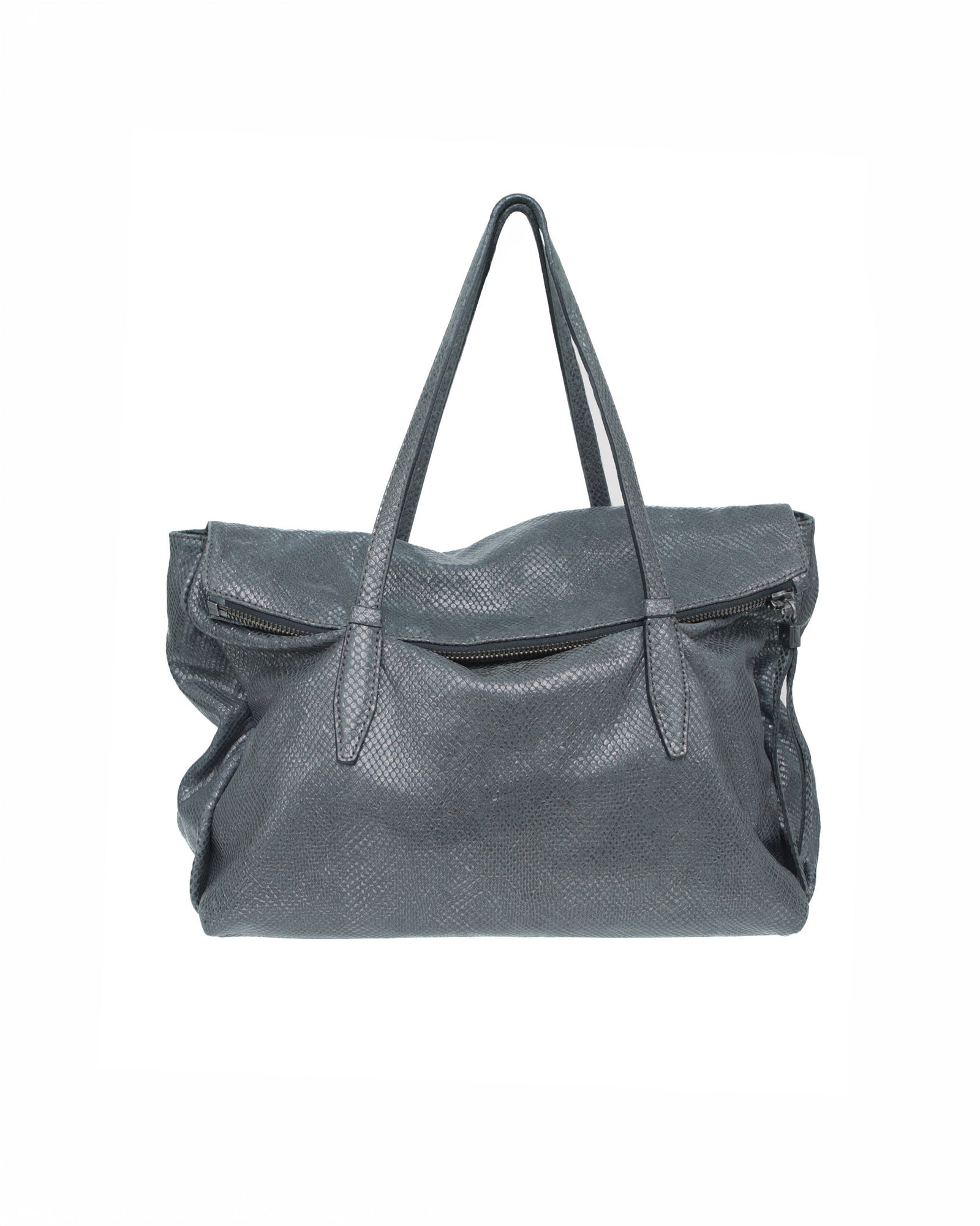 maxi silver leather flap bag