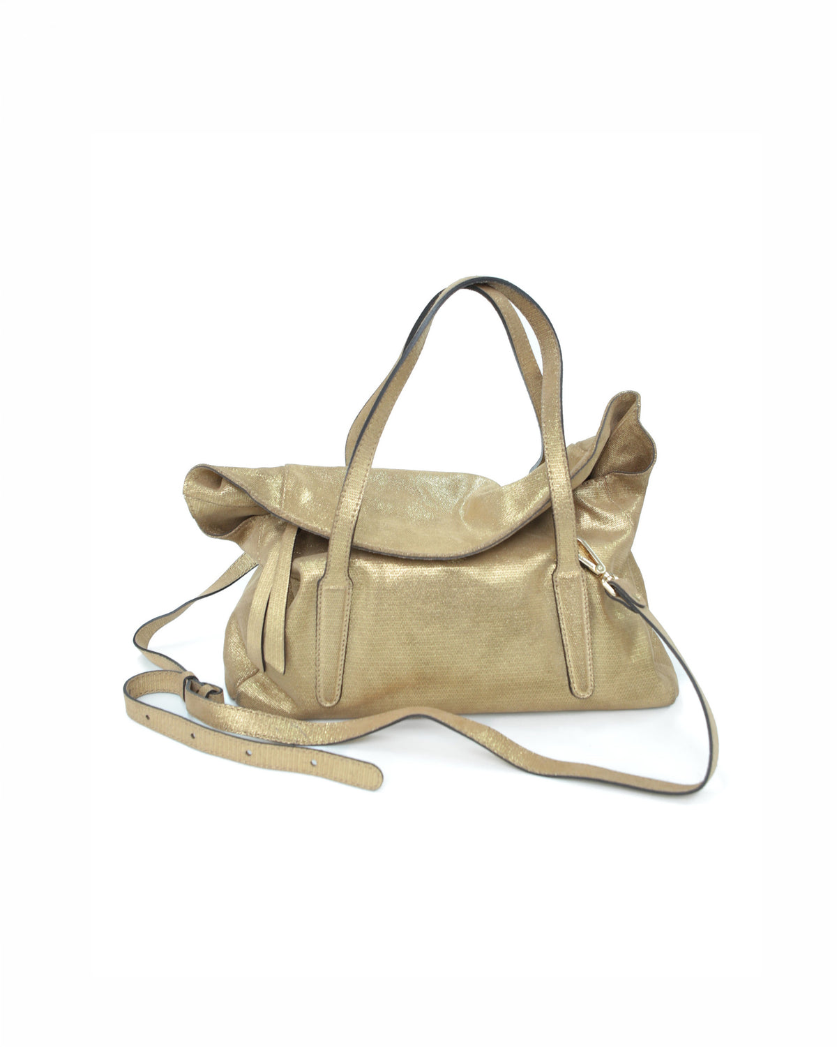 maxi golden flap bag