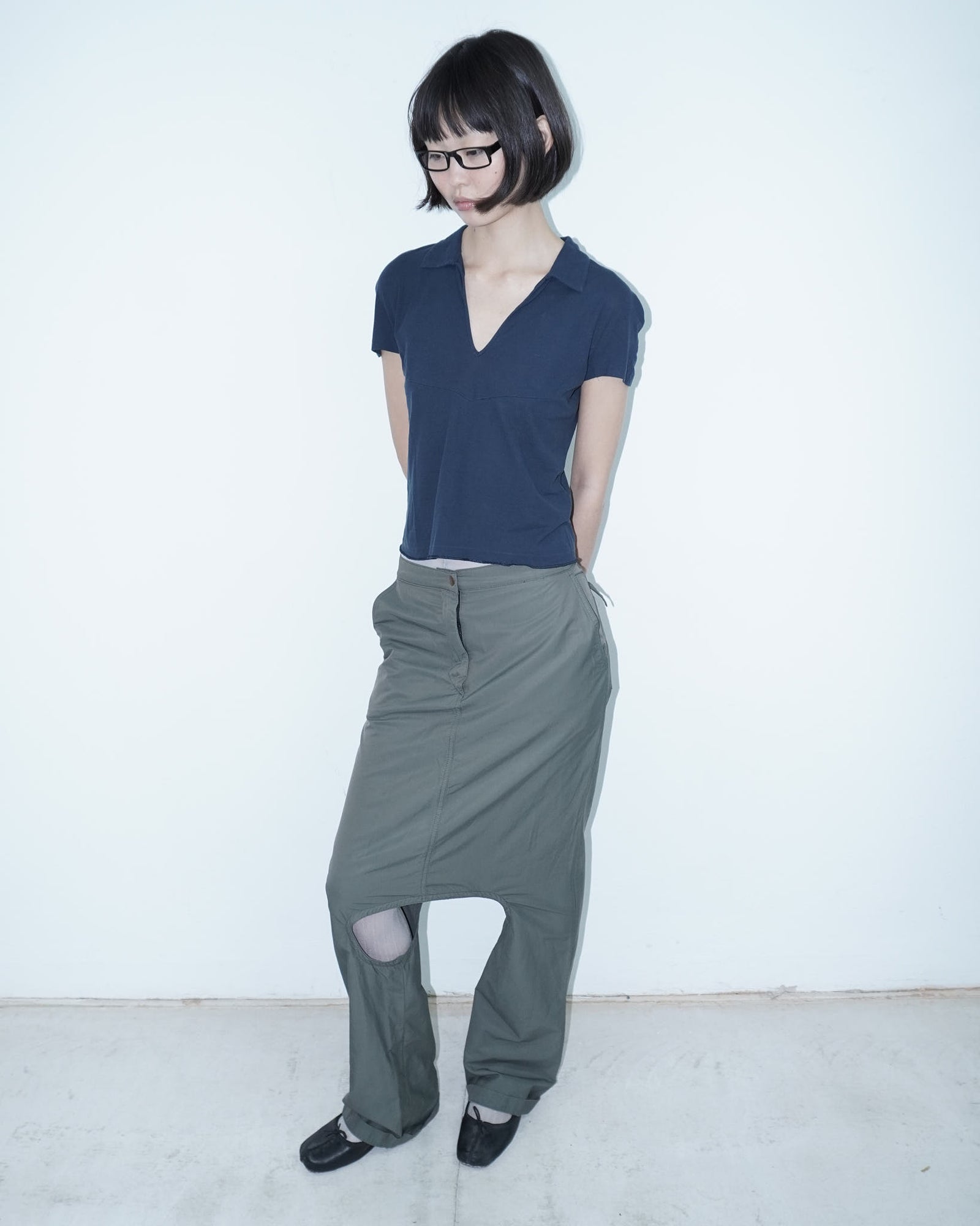 cut out oversized pants