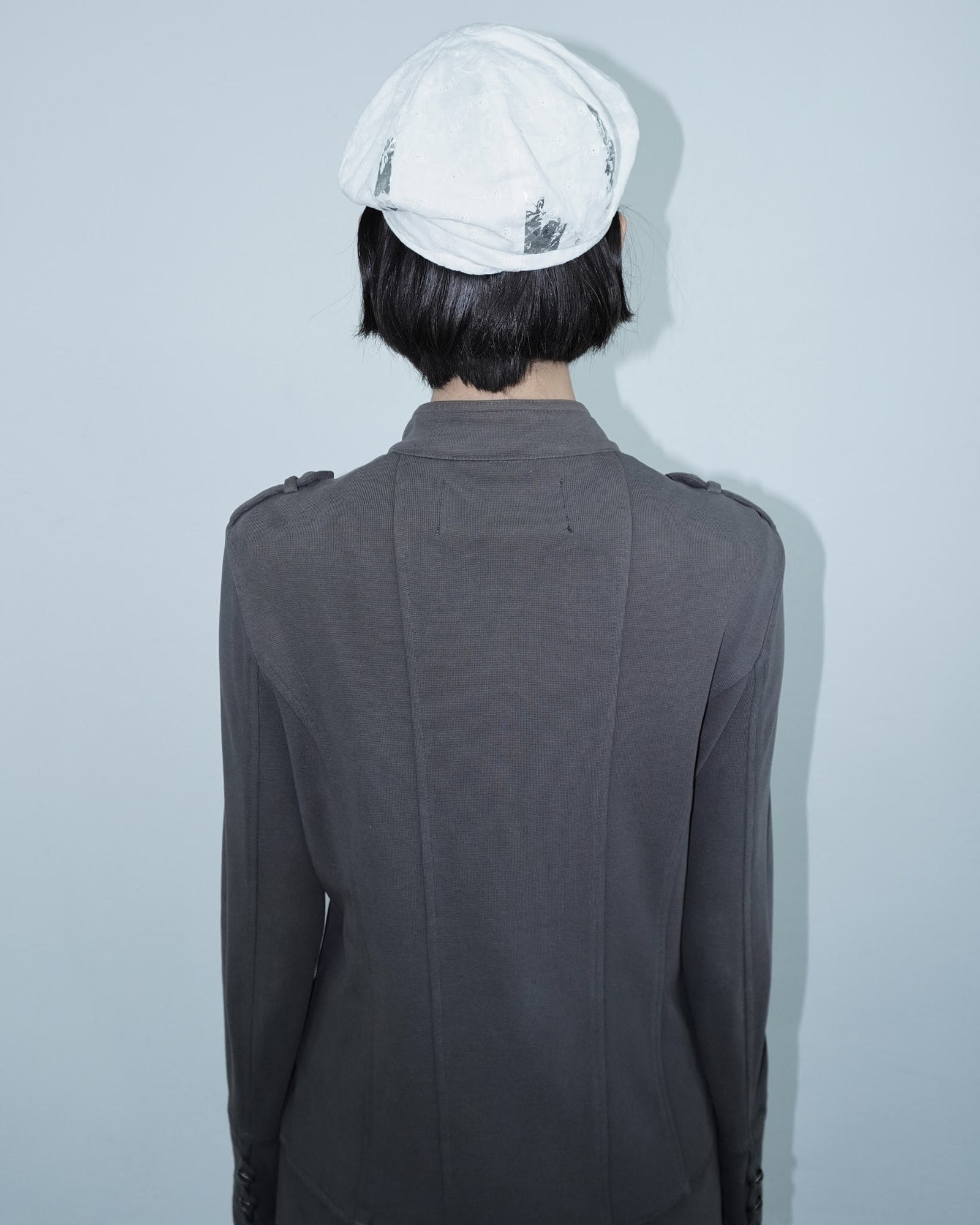 white pizzo visor hat