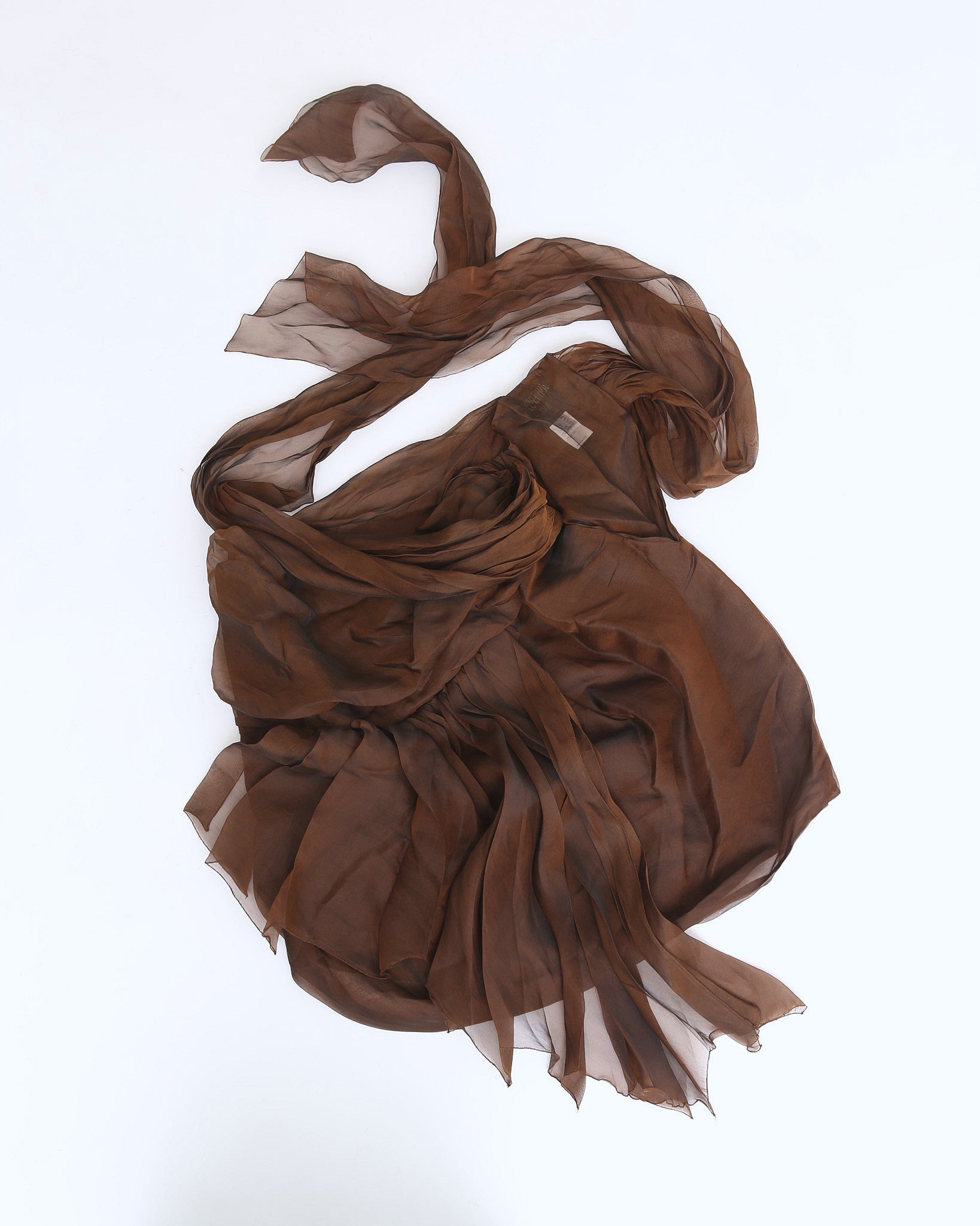 asymmetrical silk skirt – ANEMONIA