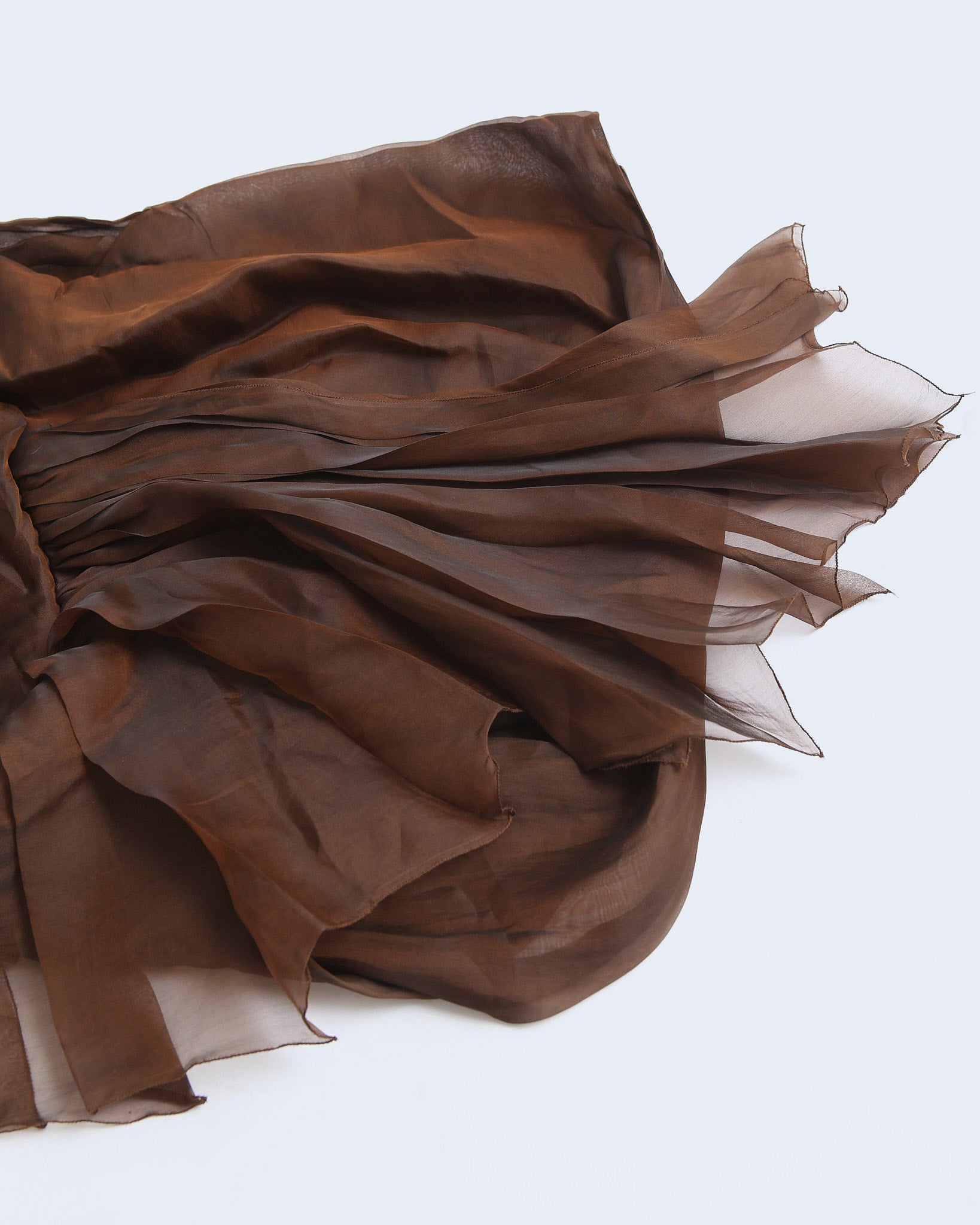 asymmetrical silk skirt – ANEMONIA