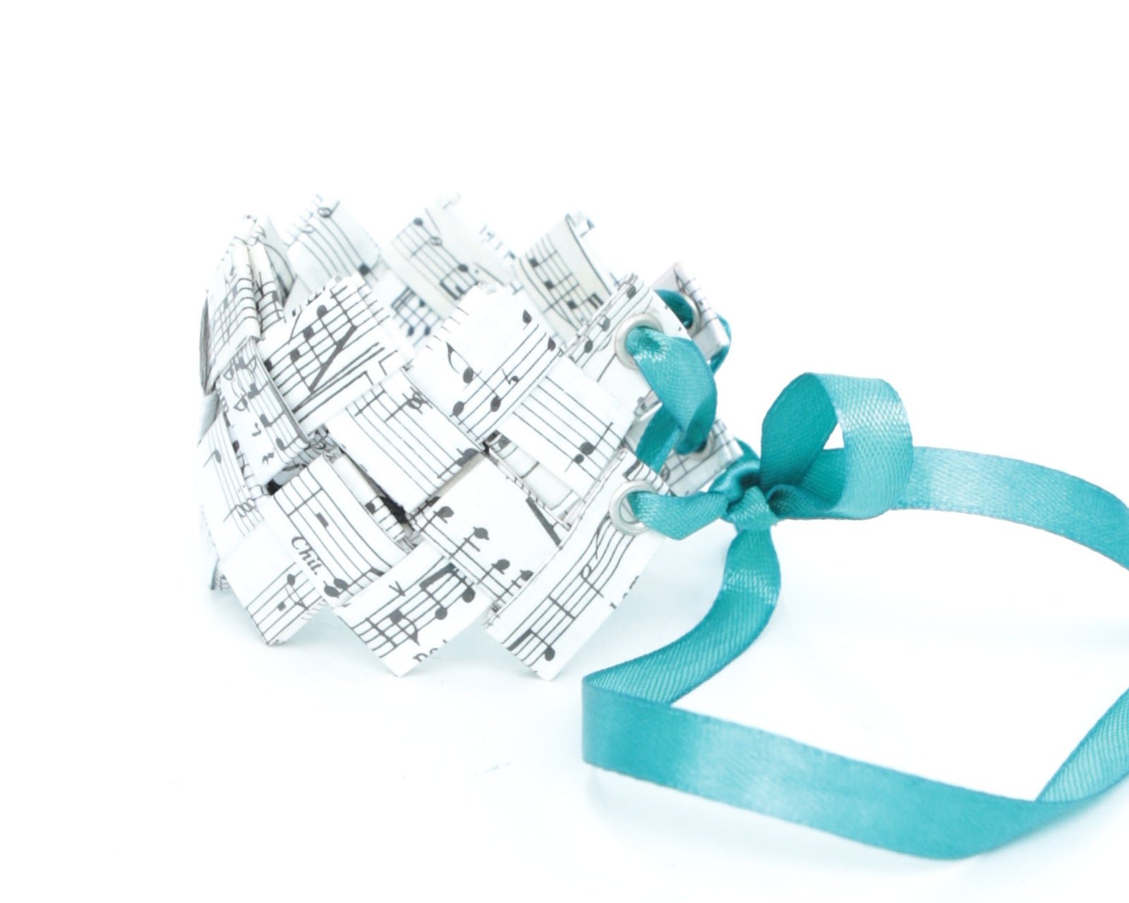 music note paper bracelet