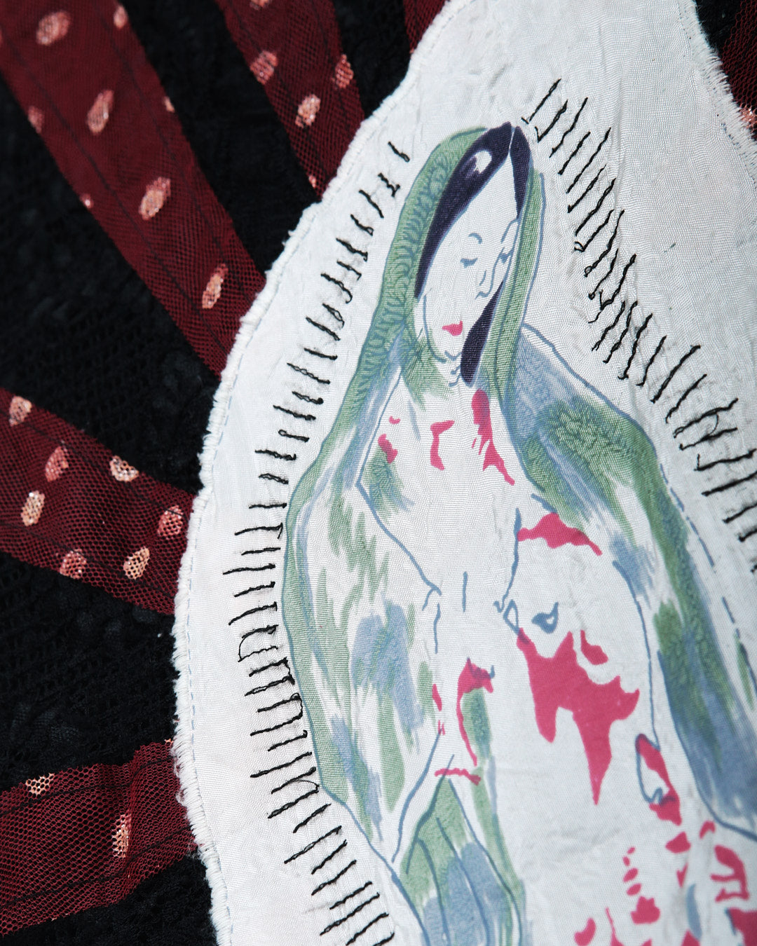 virgin mary lace tank top