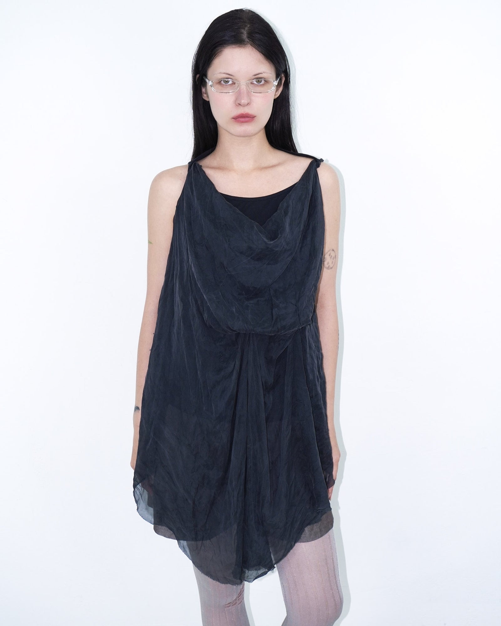anthracite top with silk layer