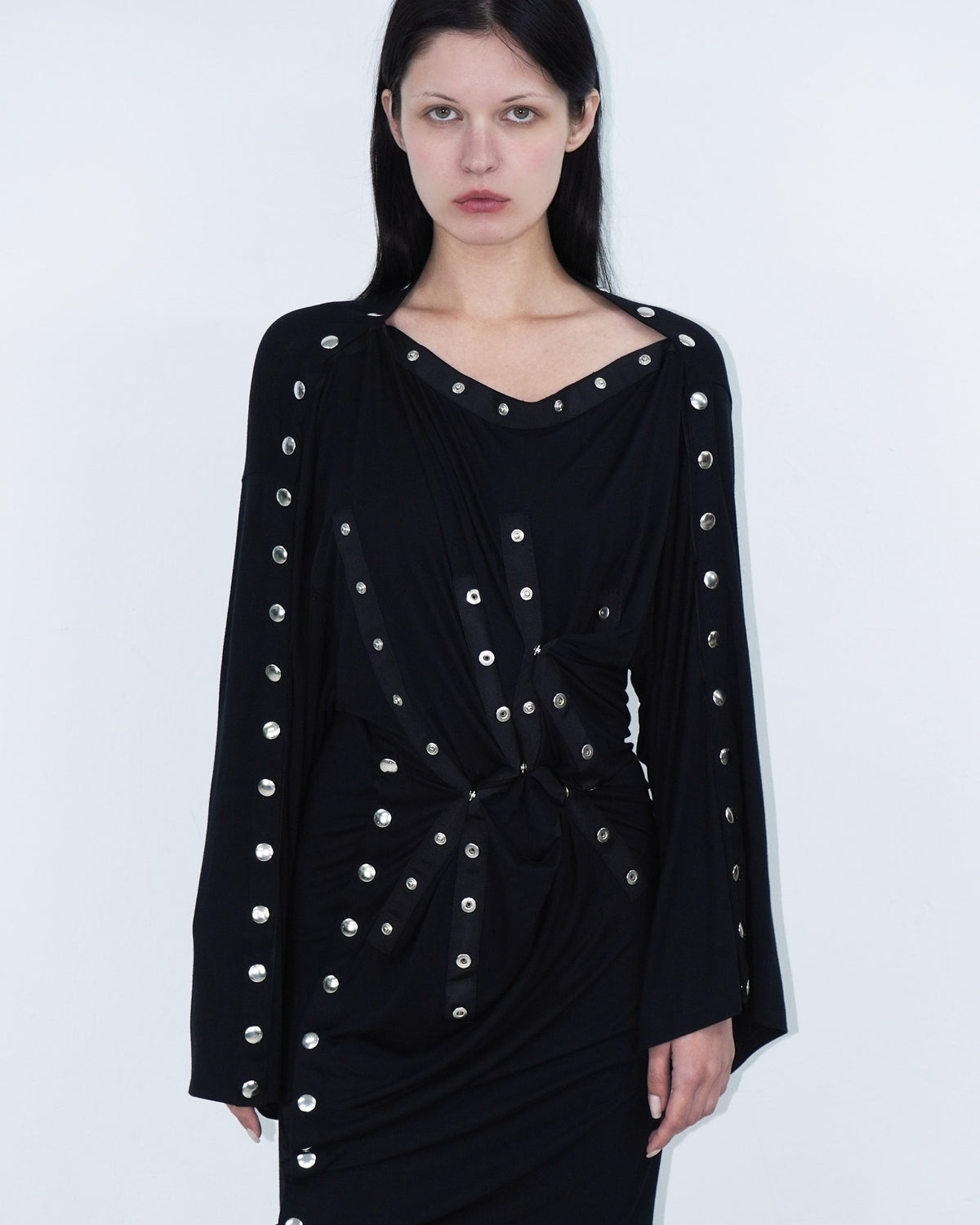 asymmetrical button dress