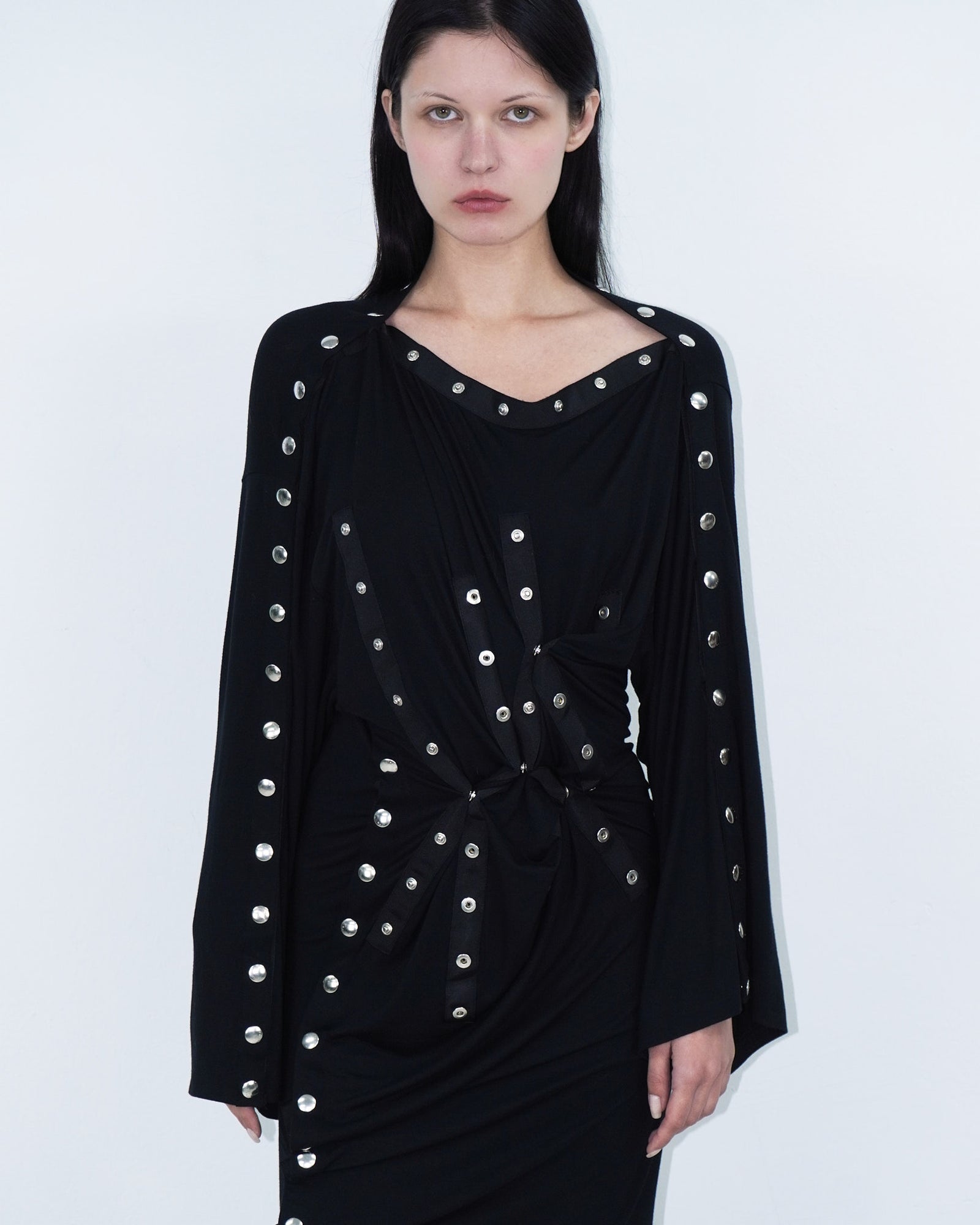 asymmetrical button dress