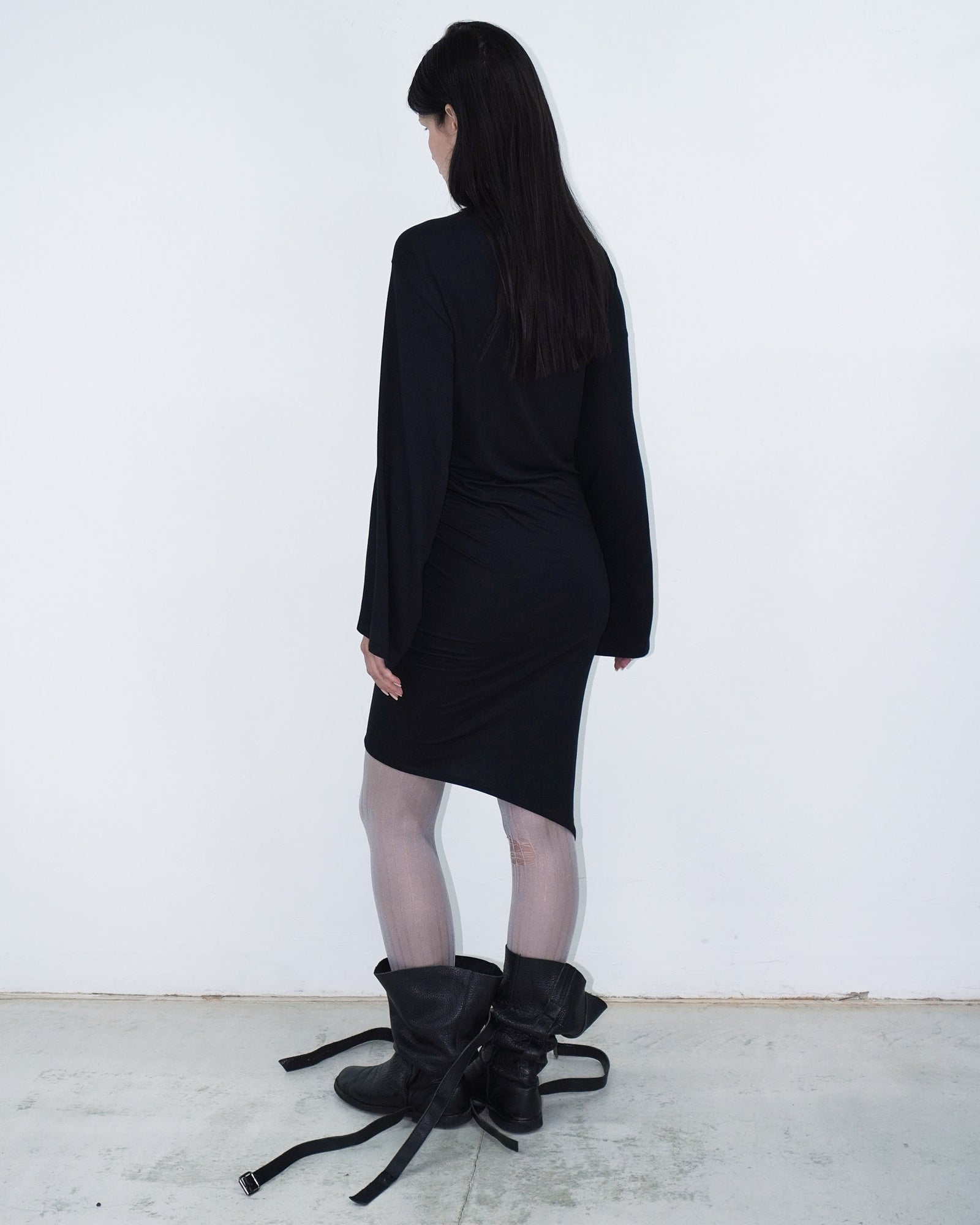 asymmetrical button dress