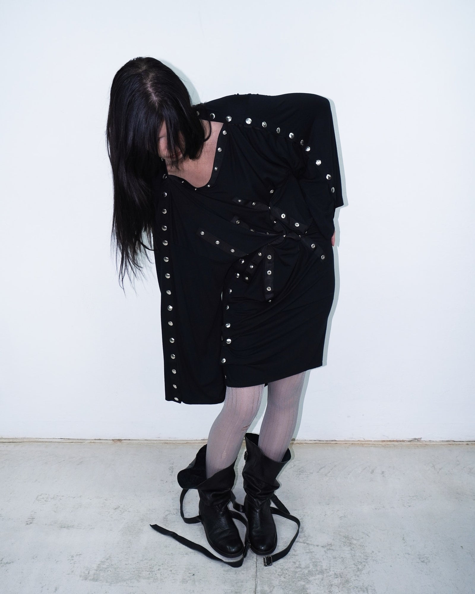 asymmetrical button dress
