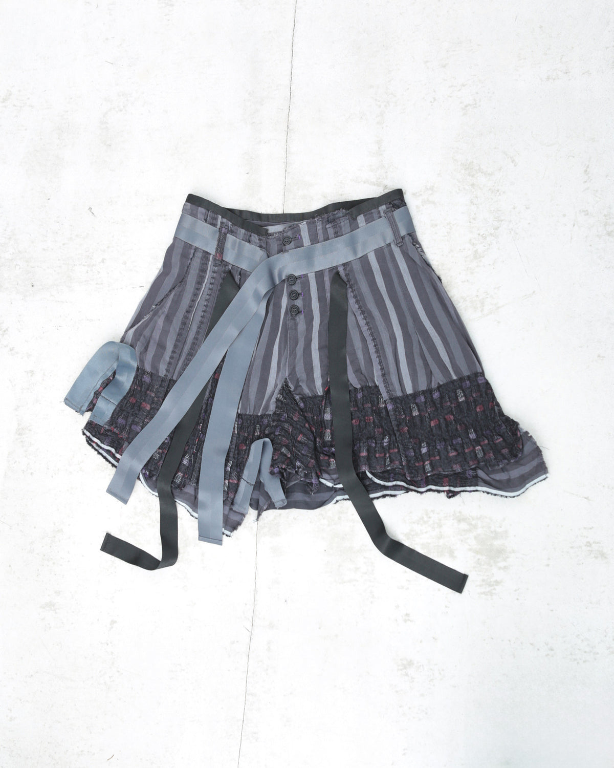 asymmetrical multimaterial skirt