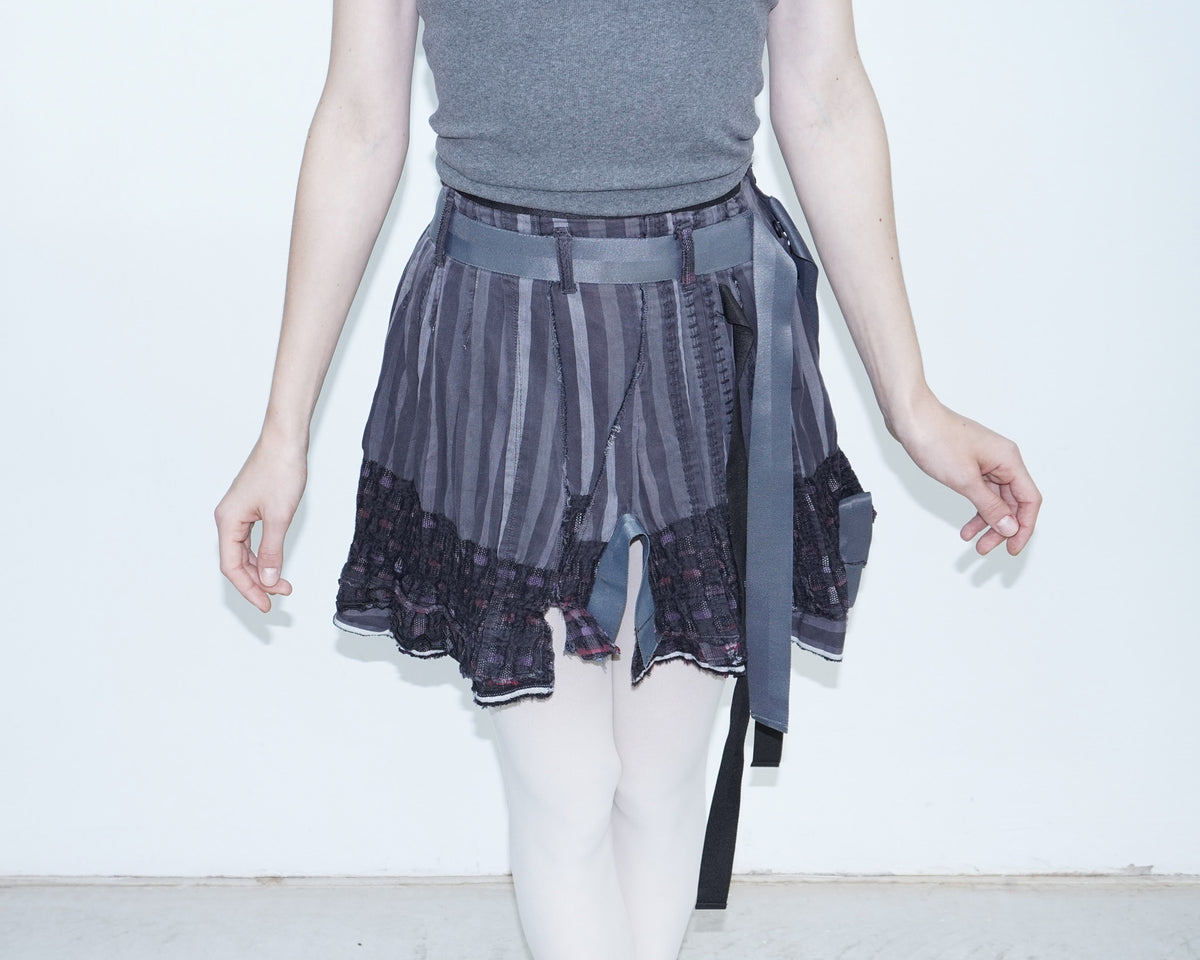 asymmetrical multimaterial skirt