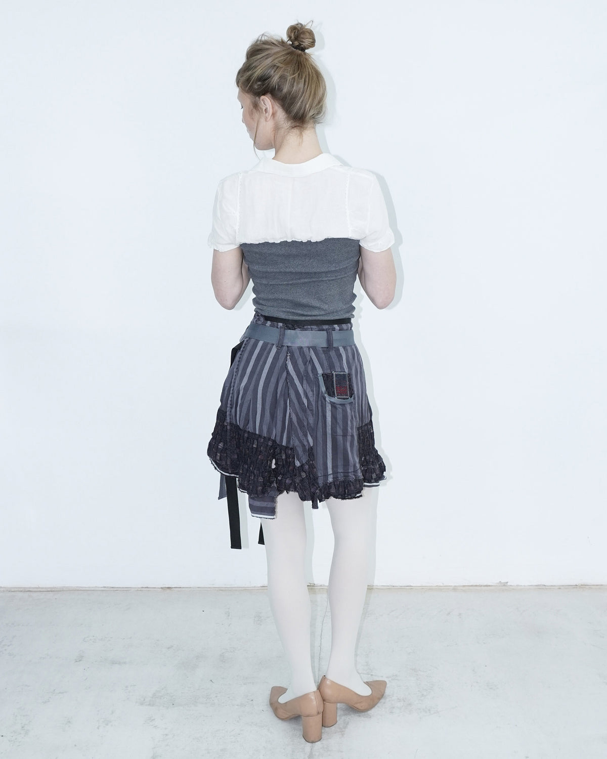 asymmetrical multimaterial skirt