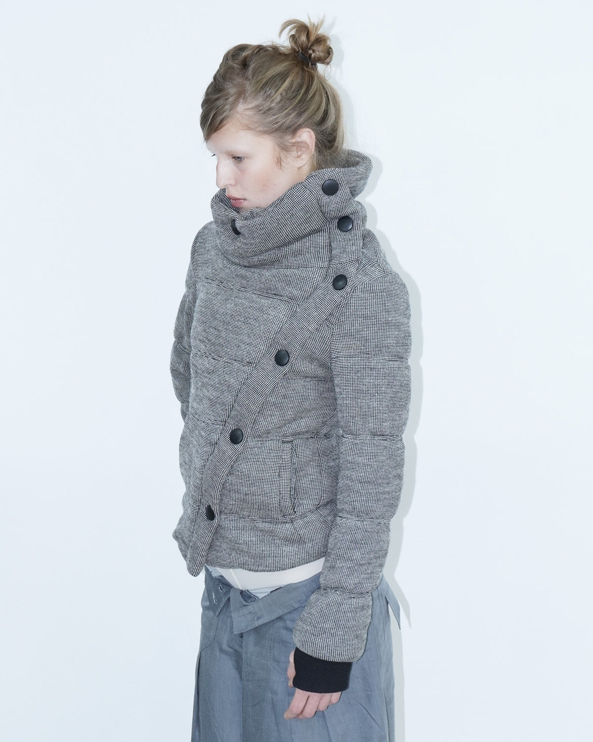 asymmetrical puffer jacket