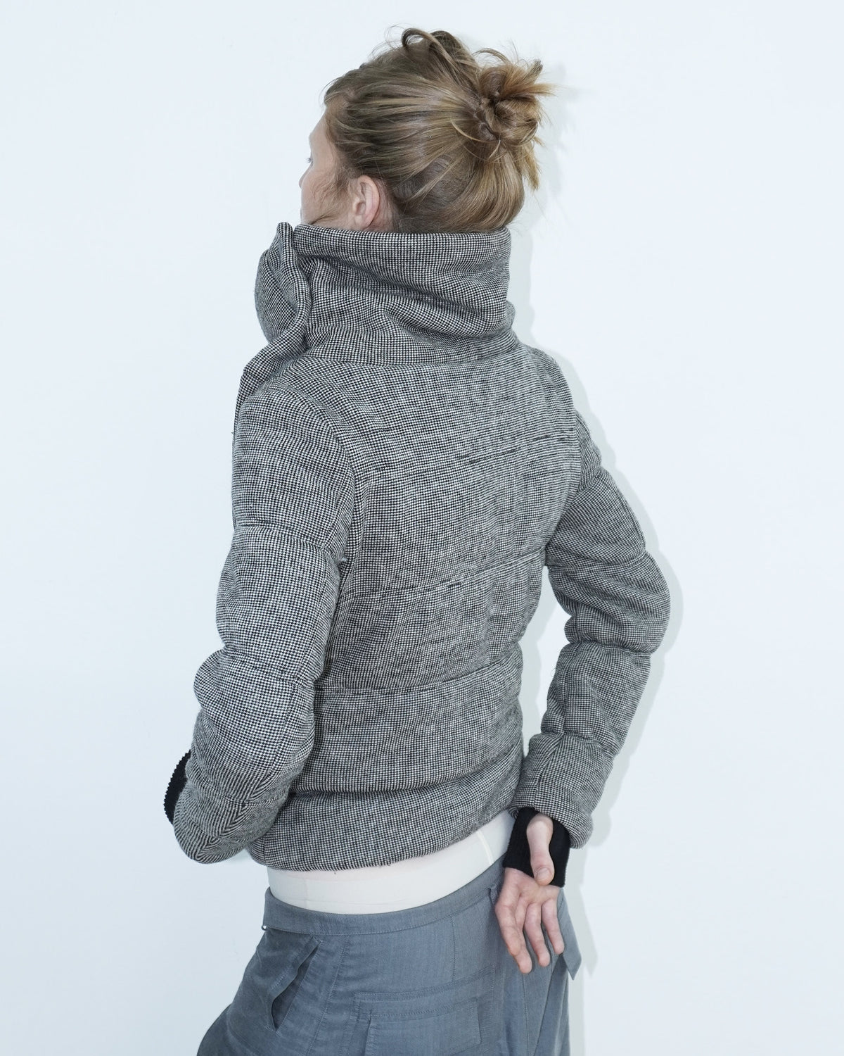 asymmetrical puffer jacket