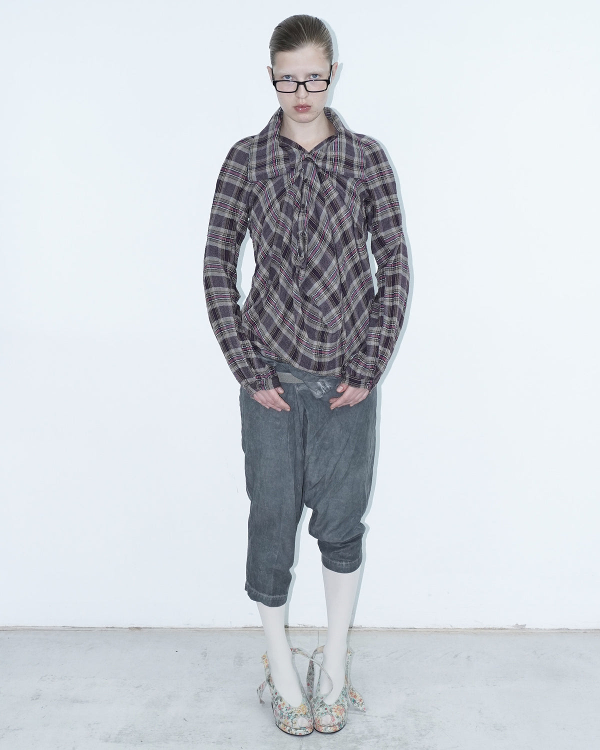 autumn tartan top
