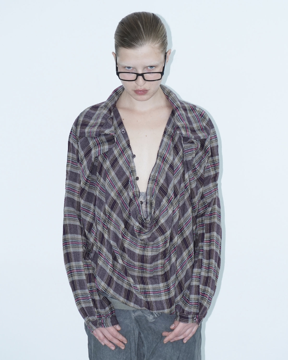 autumn tartan top