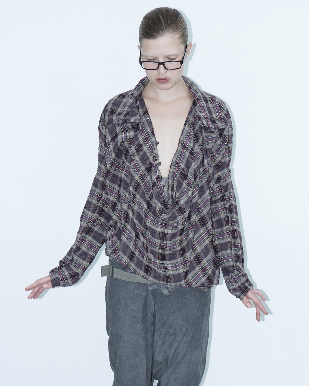 autumn tartan top