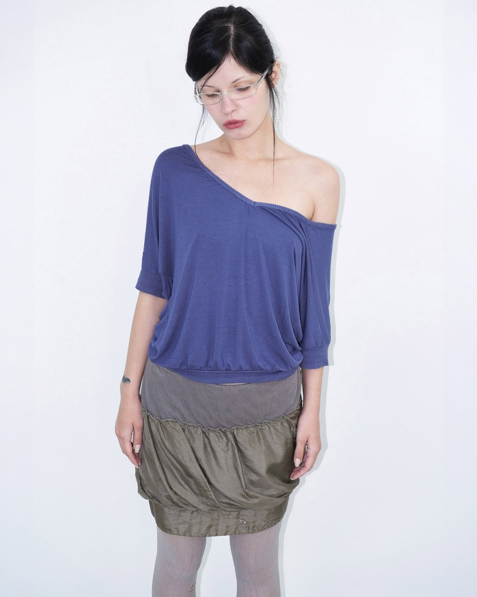 beige bubble skirt