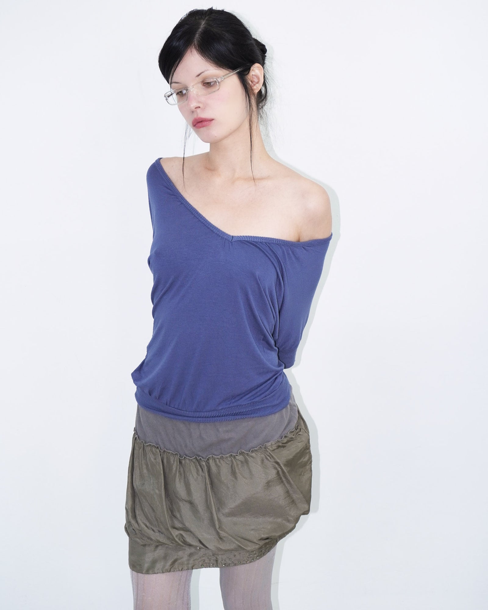 beige bubble skirt