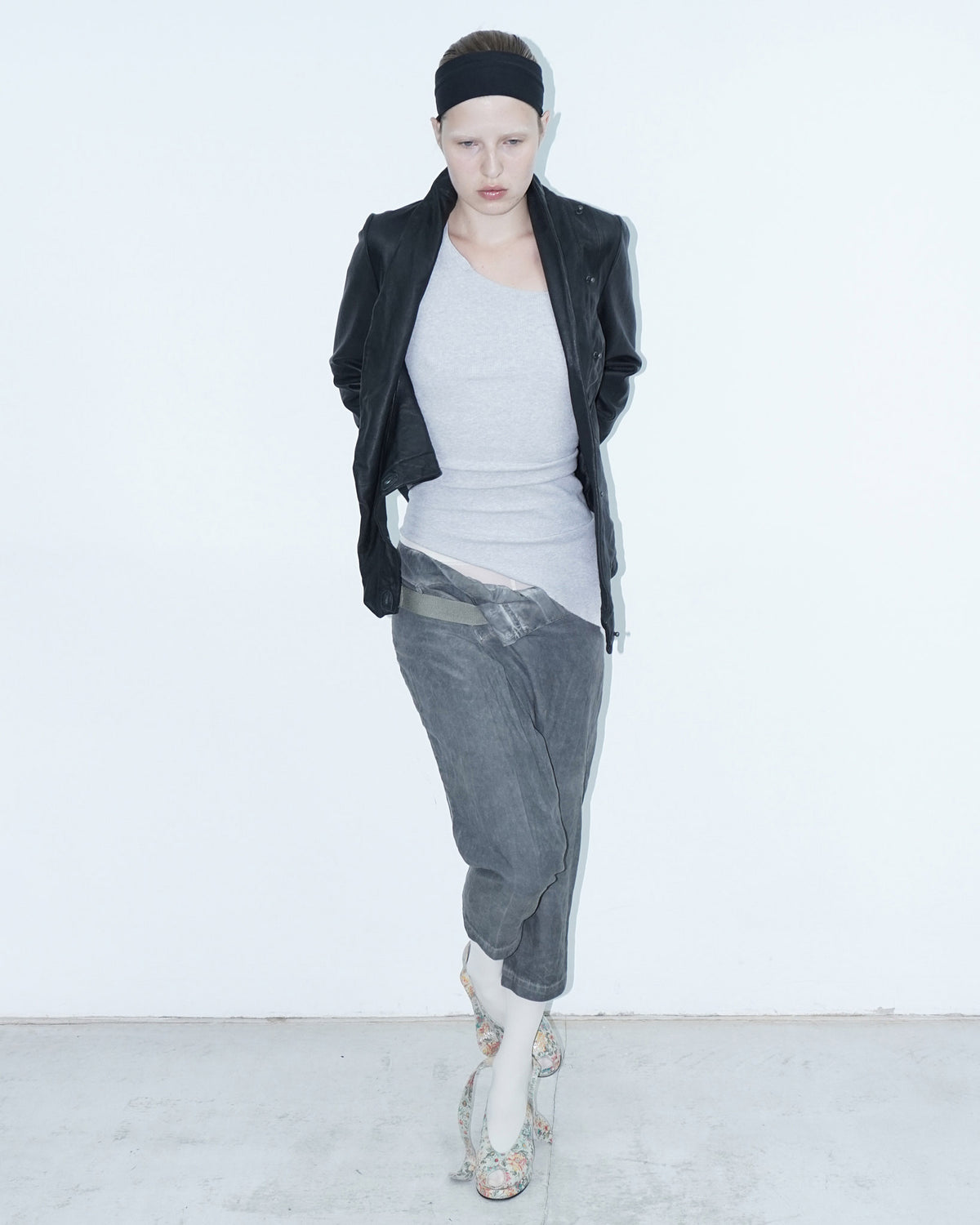 black asymmetrical jacket