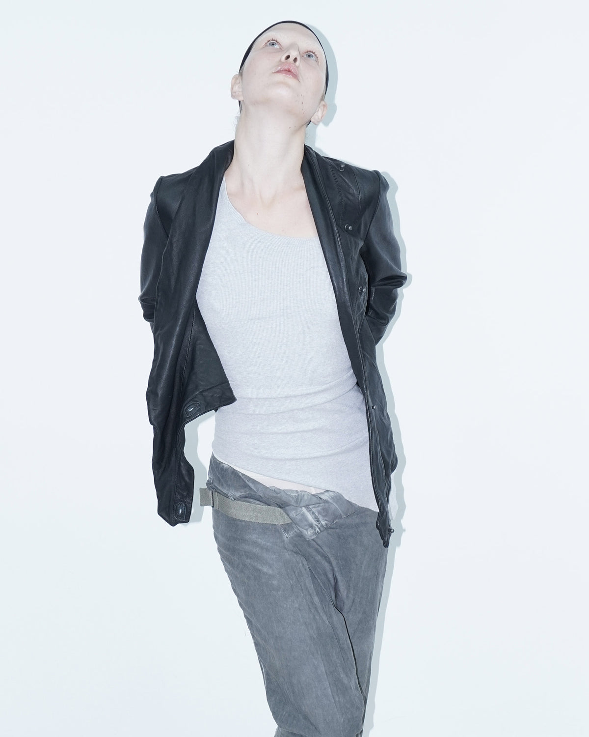 black asymmetrical jacket