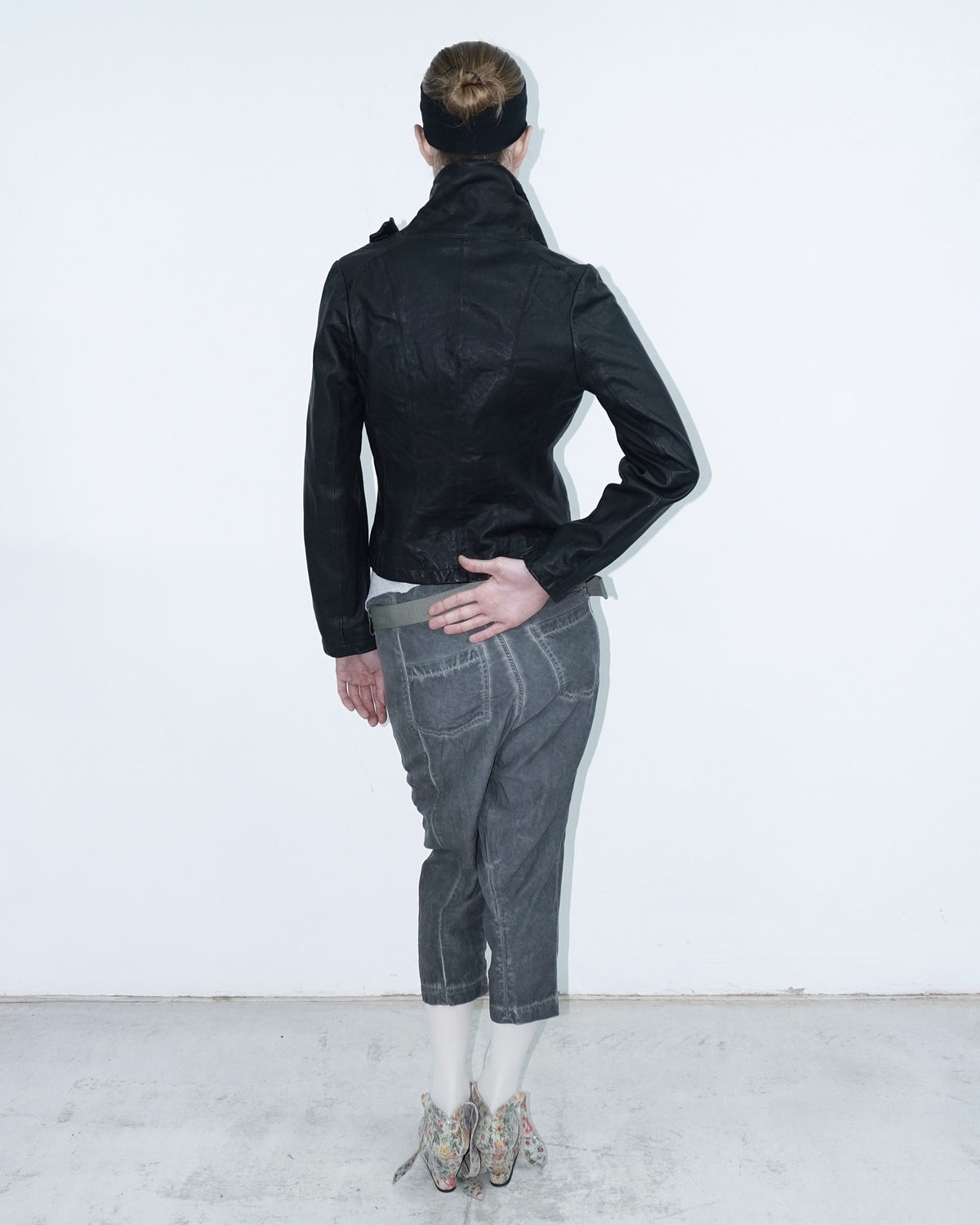 black asymmetrical jacket