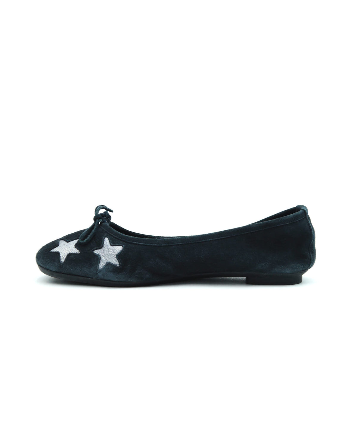 black star ballet flats
