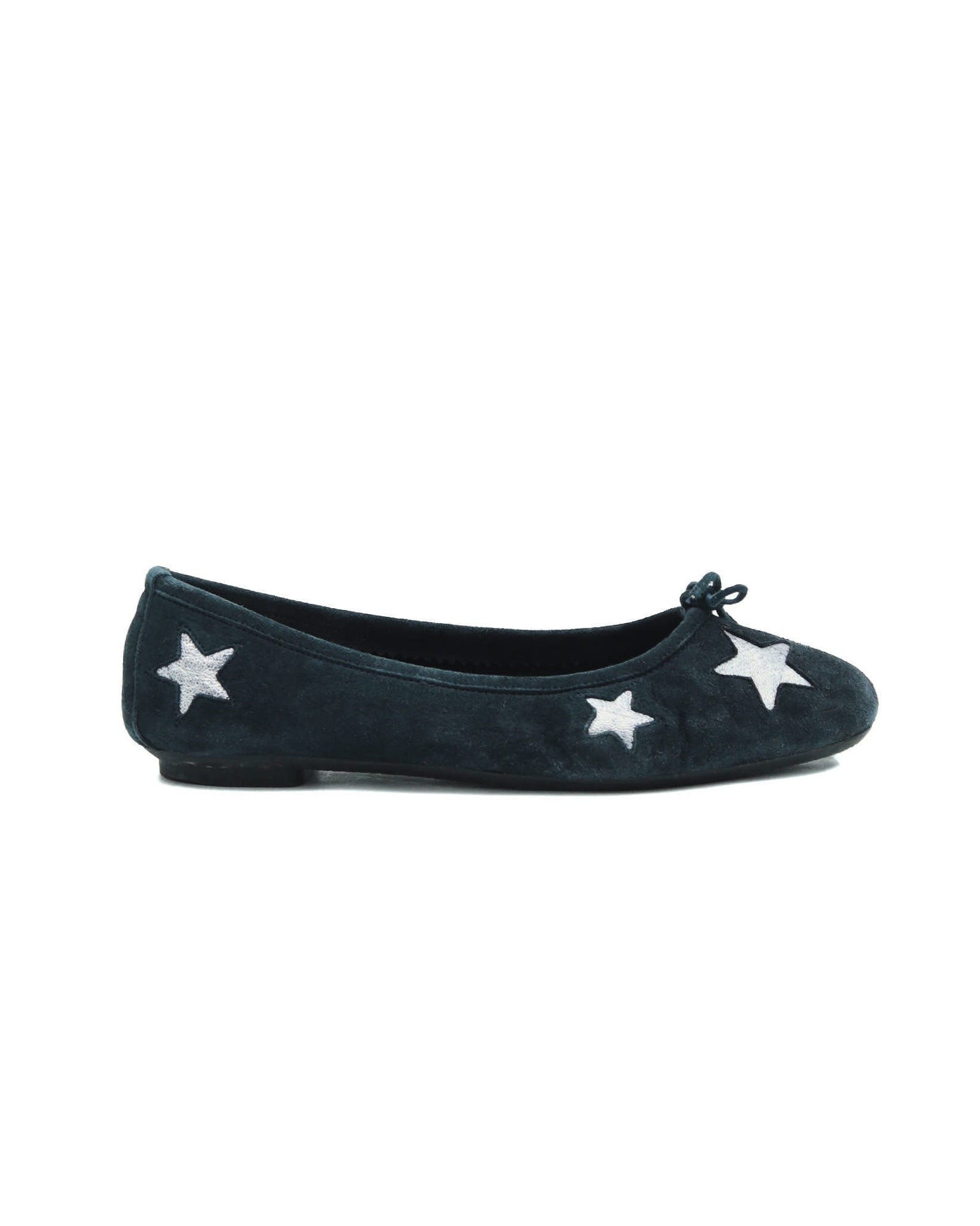 black star ballet flats