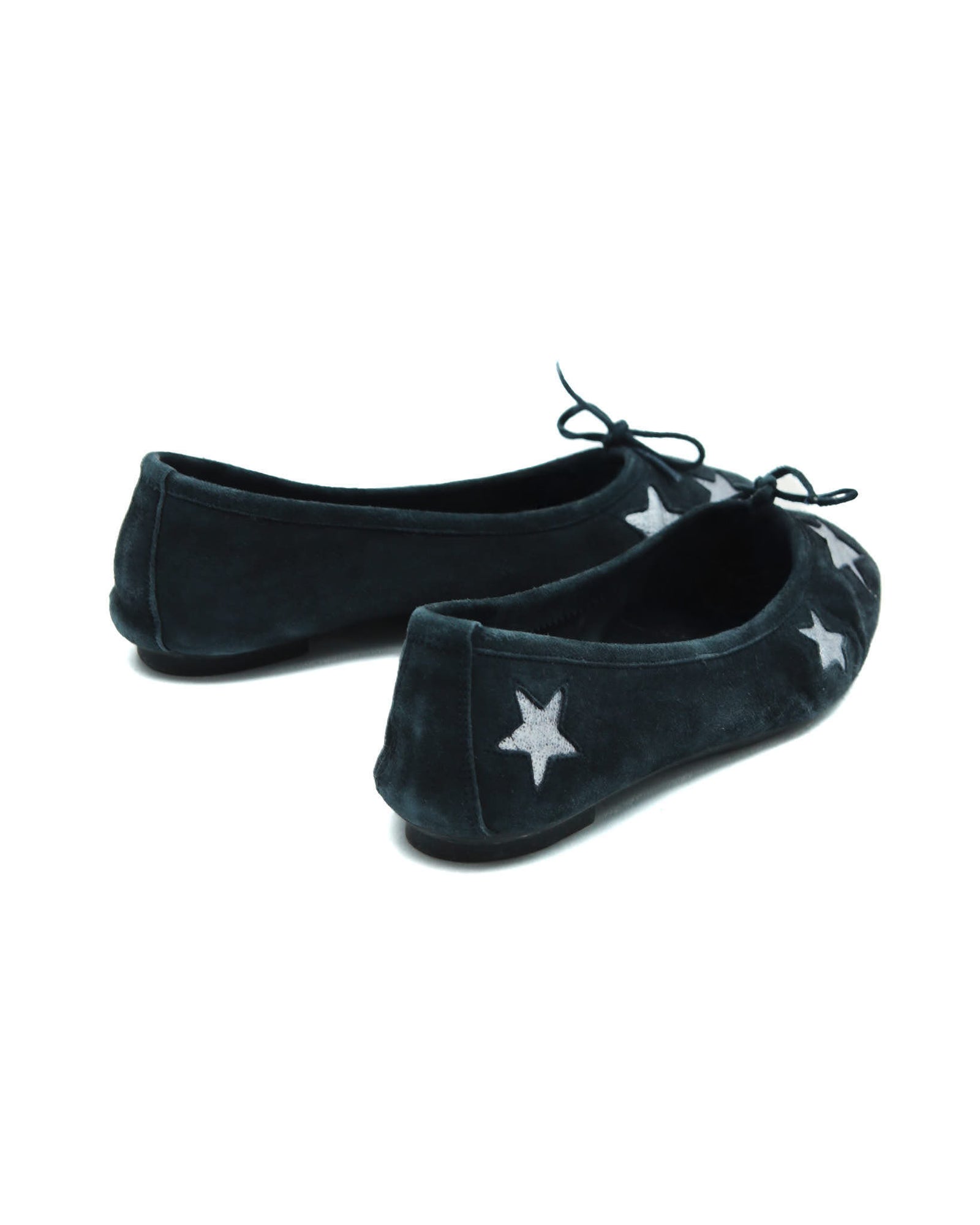 black star ballet flats