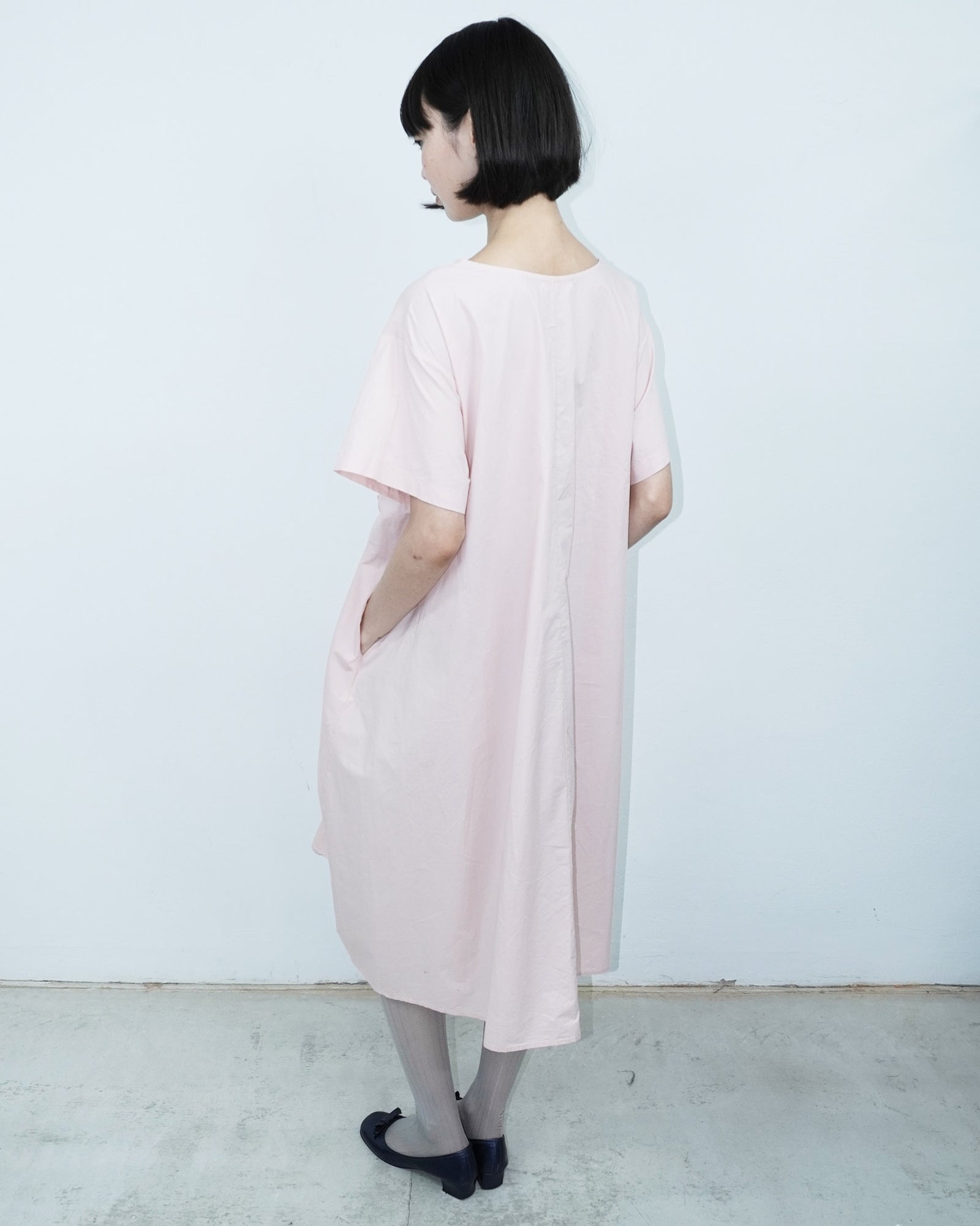 blush pink ruffle dress