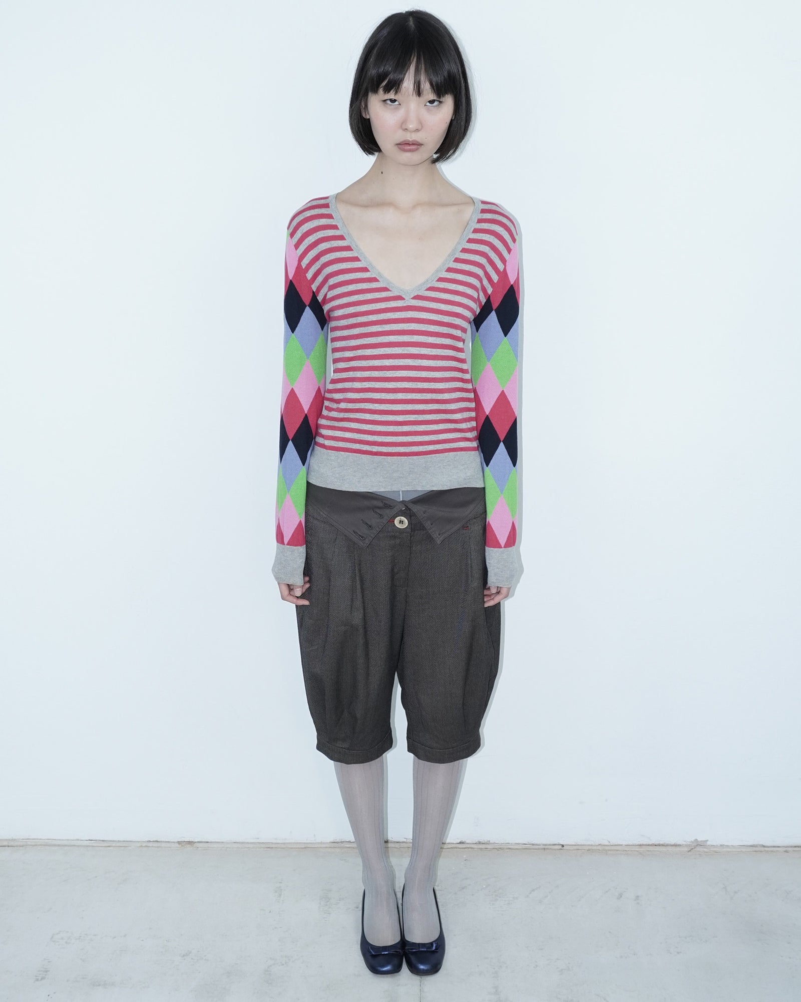cashmere v-neck top