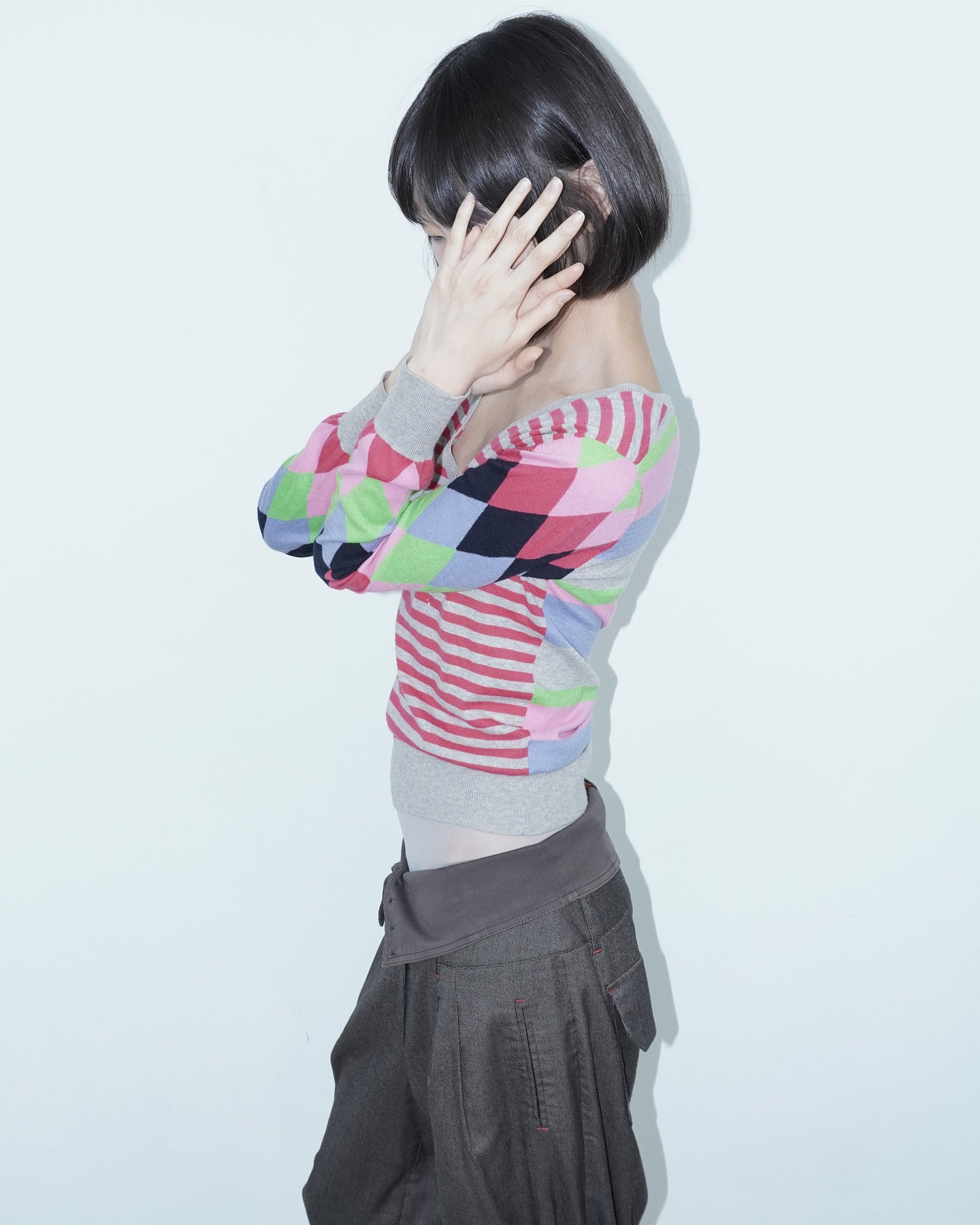 cashmere v-neck top
